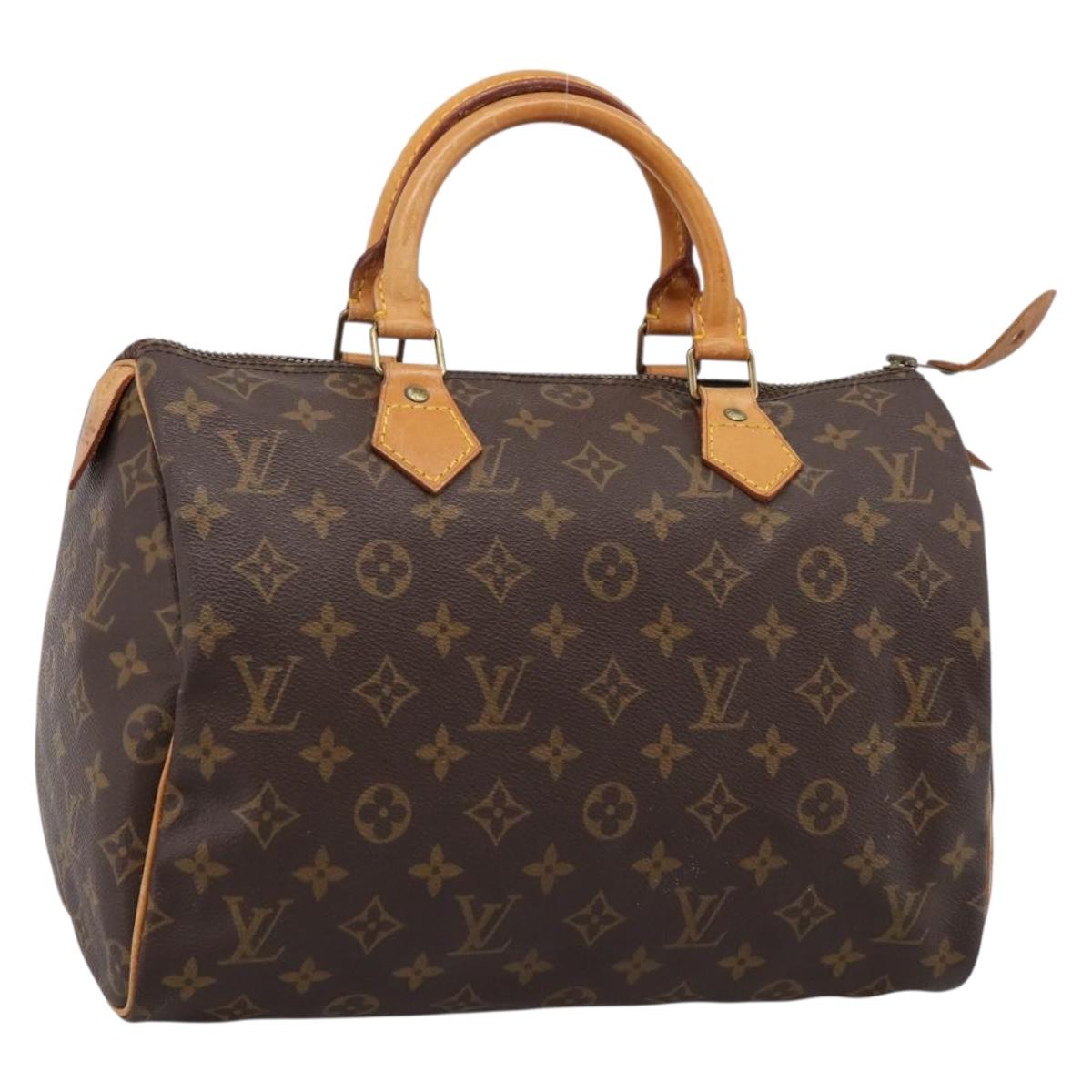 LOUIS VUITTON Monogram Speedy 30 Hand Bag M41526 LV Auth 201358
