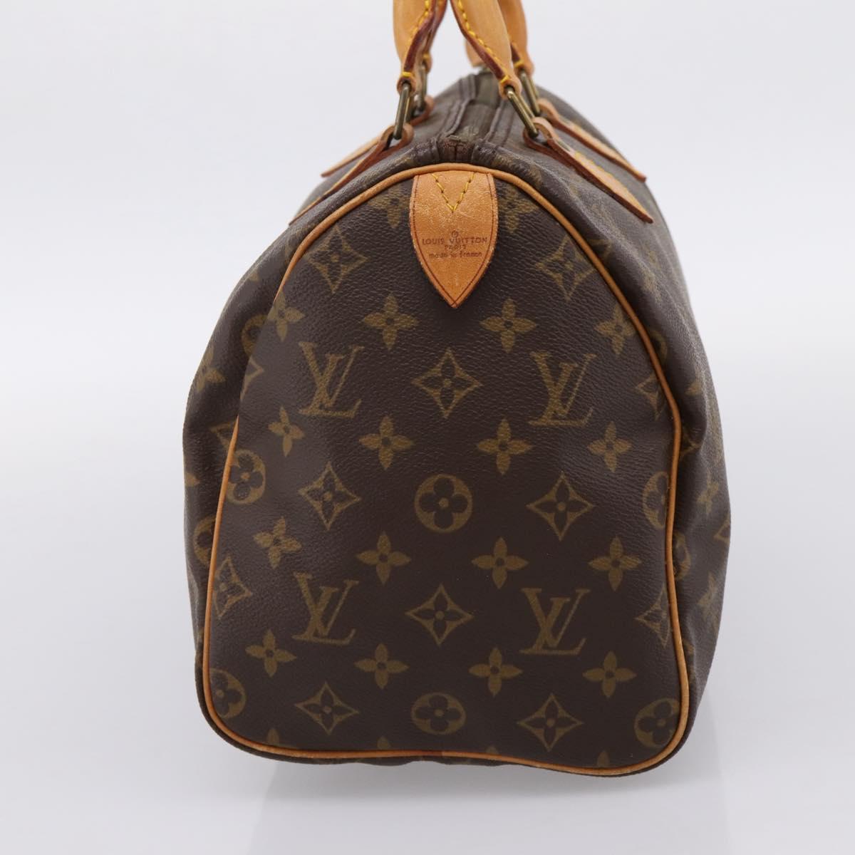LOUIS VUITTON Monogram Speedy 30 Hand Bag M41526 LV Auth 201358
