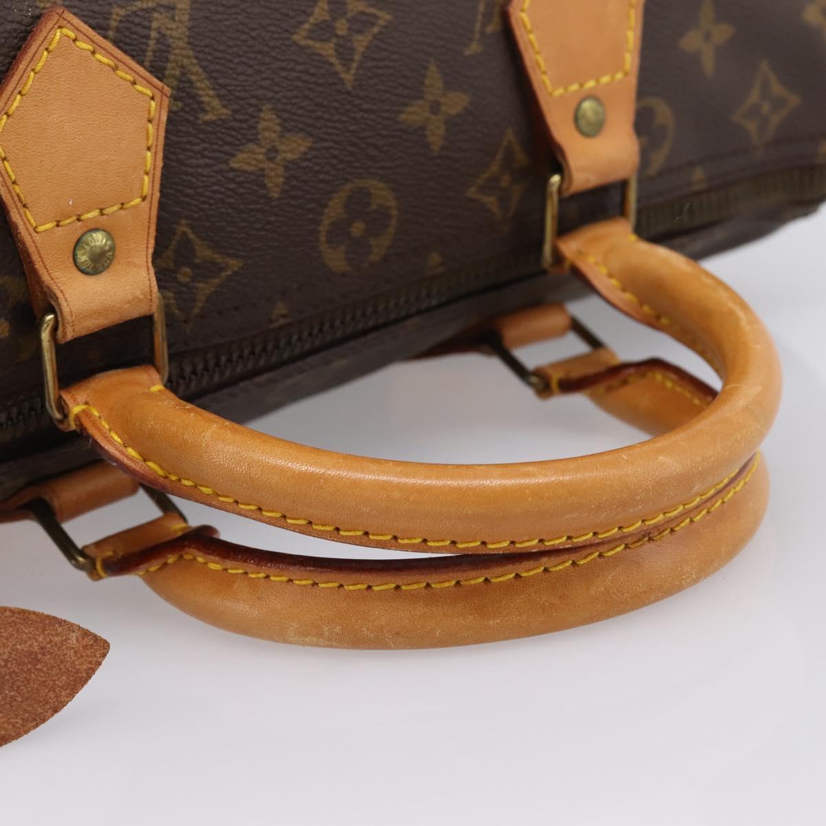 LOUIS VUITTON Monogram Speedy 30 Hand Bag M41526 LV Auth 201358
