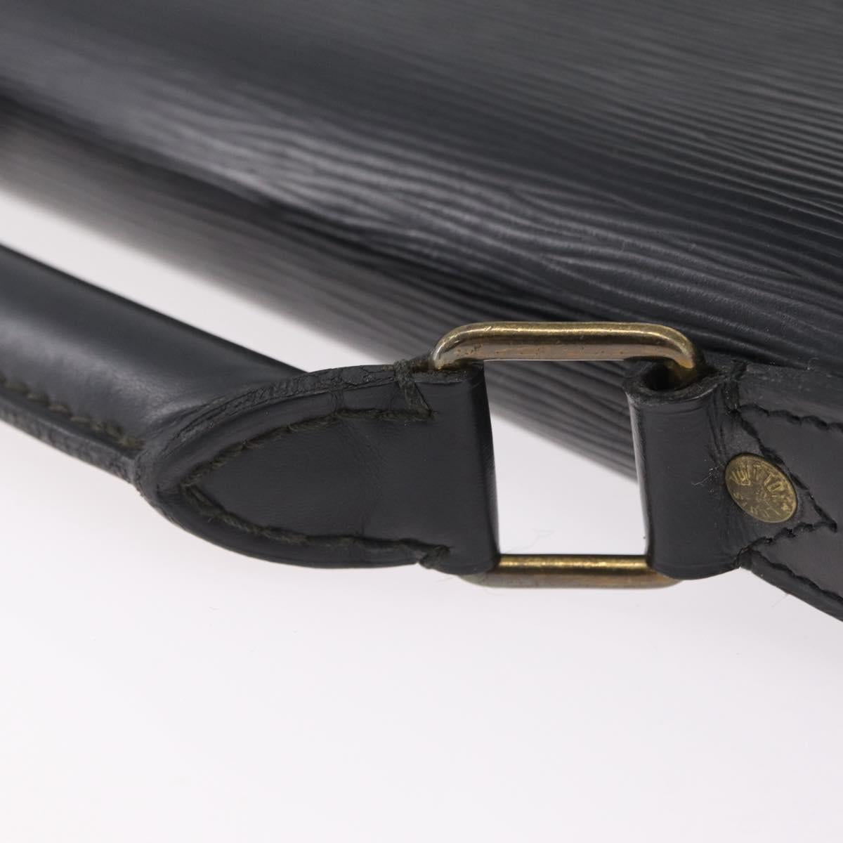 LOUIS VUITTON Epi Serviette Conseiller Business Bag Black M54422 LV Auth 201359