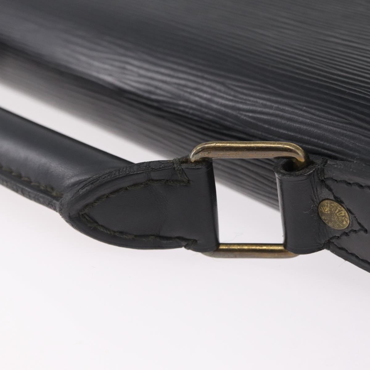 LOUIS VUITTON Epi Serviette Conseiller Business Bag Black M54422 LV Auth 201359