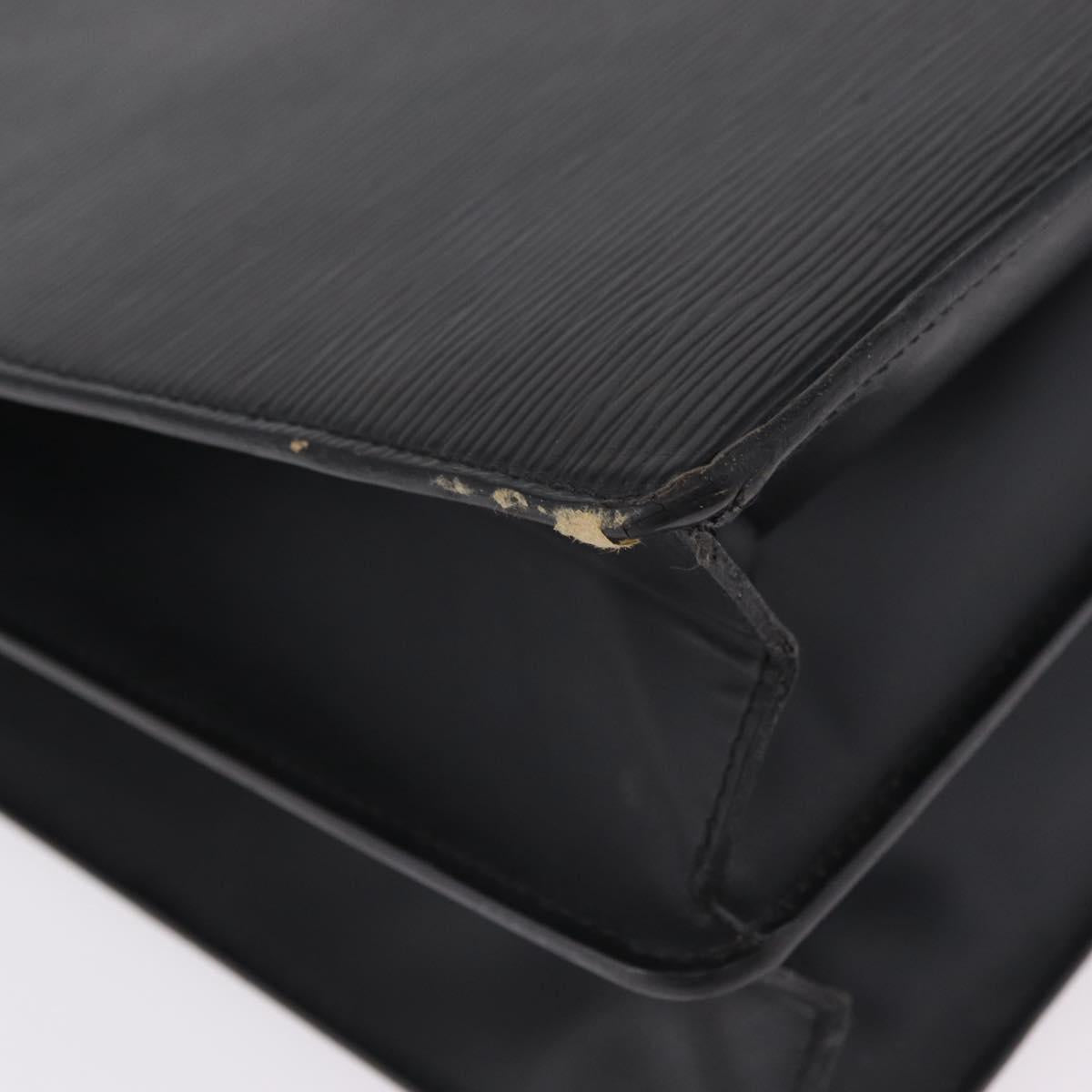 LOUIS VUITTON Epi Serviette Conseiller Business Bag Black M54422 LV Auth 201359