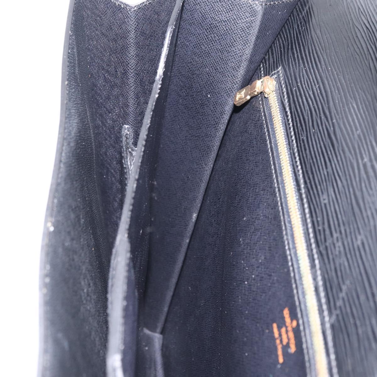 LOUIS VUITTON Epi Serviette Conseiller Business Bag Black M54422 LV Auth 201359