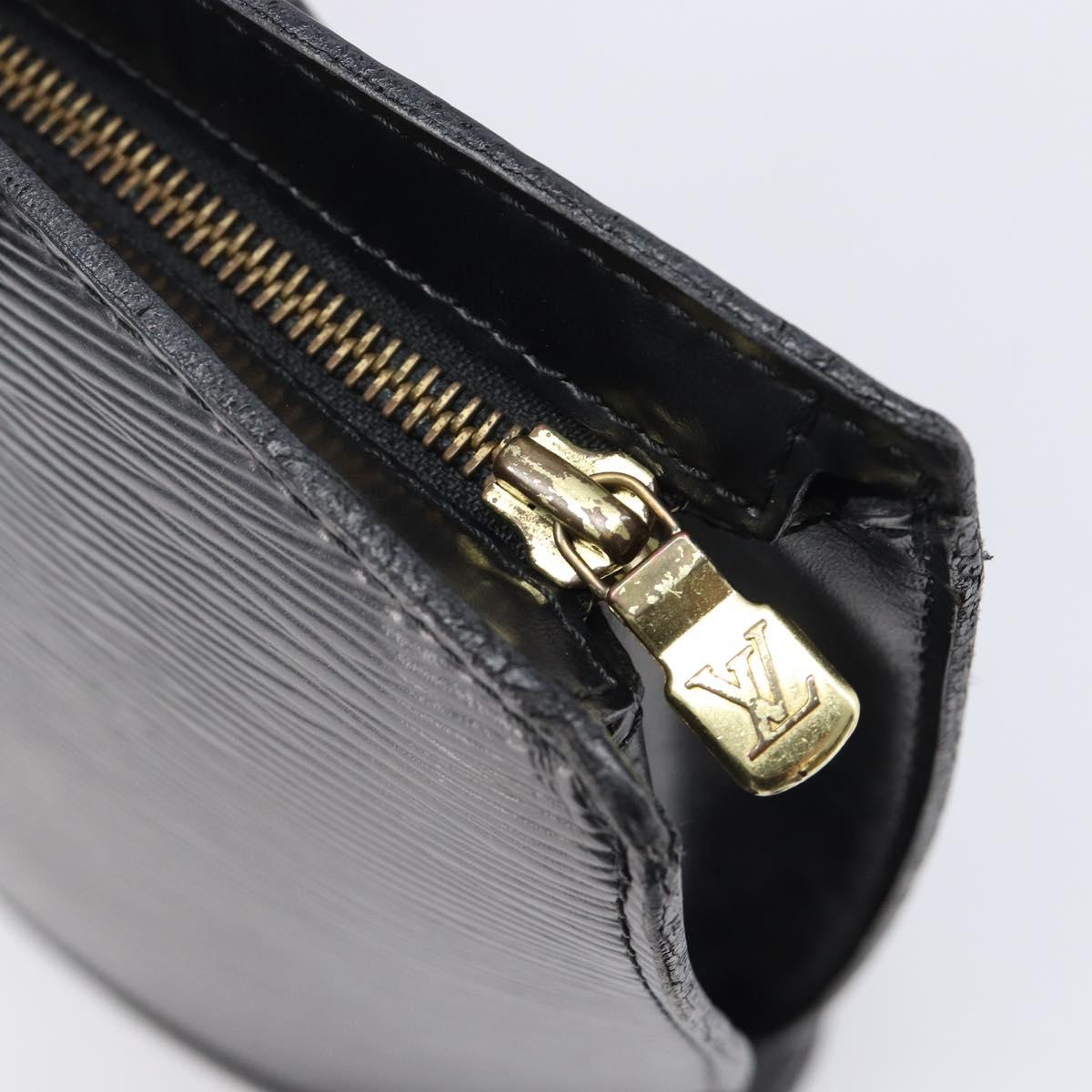 LOUIS VUITTON Epi Saint Jacques Shopping Shoulder Bag Black M52272 Auth 201369