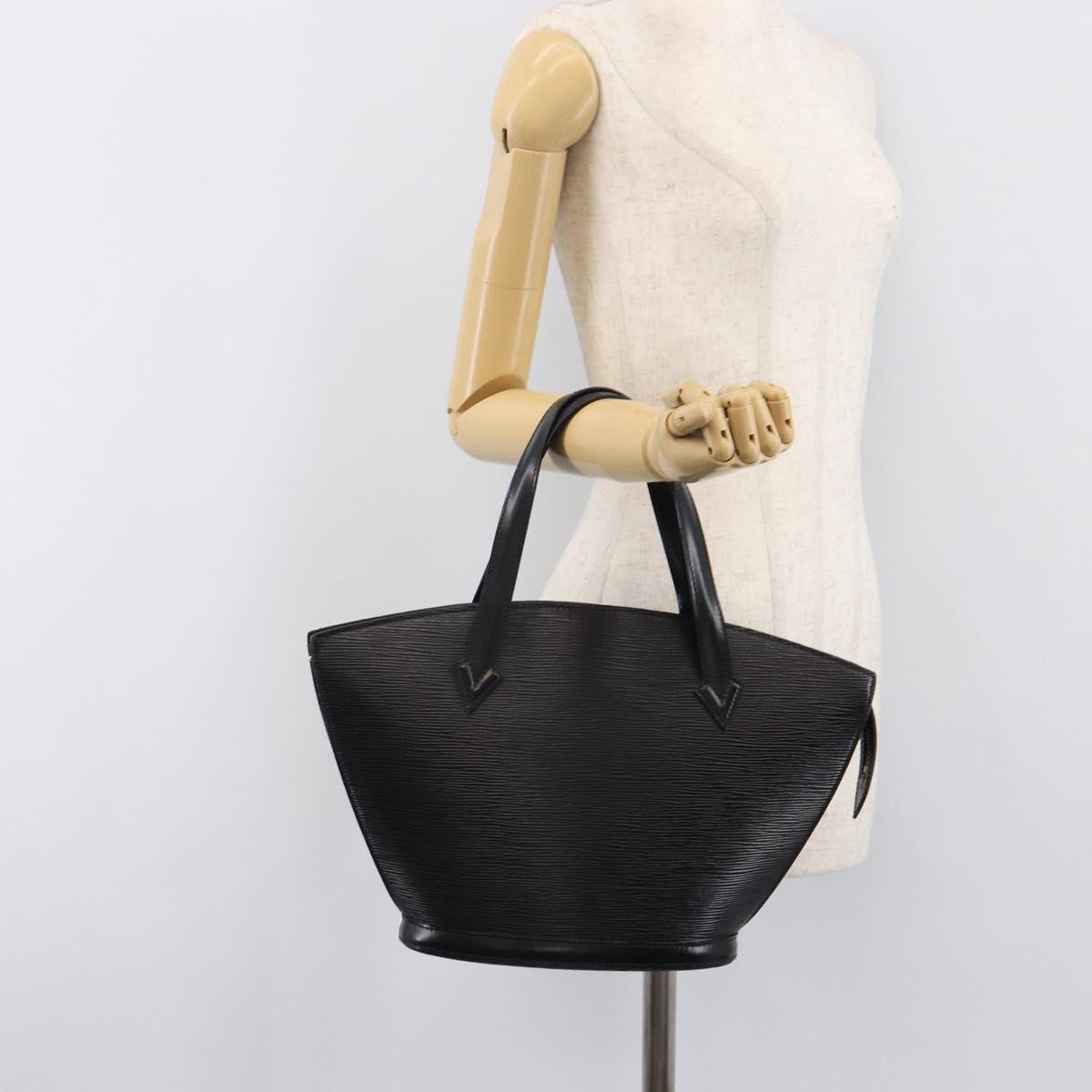 LOUIS VUITTON Epi Saint Jacques Shopping Shoulder Bag Black M52272 Auth 201369