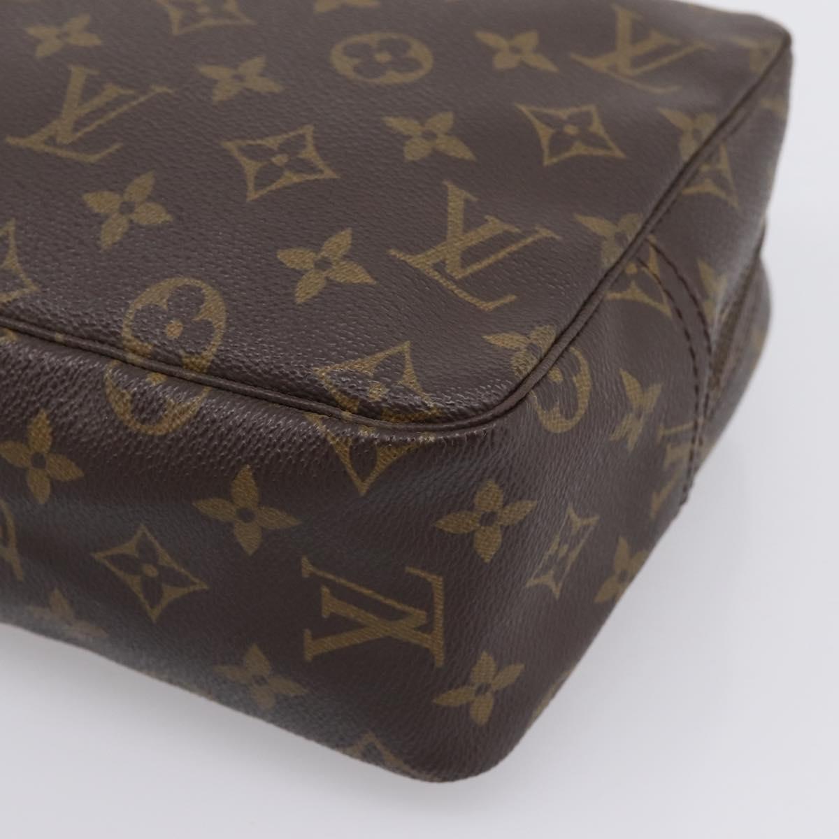 LOUIS VUITTON Monogram Trousse Toilette 28 Clutch Bag M47522 LV Auth 201381