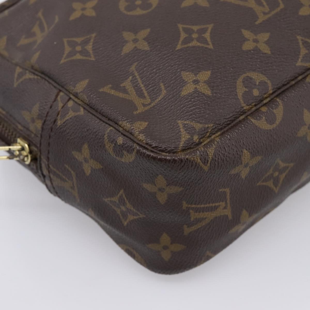 LOUIS VUITTON Monogram Trousse Toilette 28 Clutch Bag M47522 LV Auth 201381