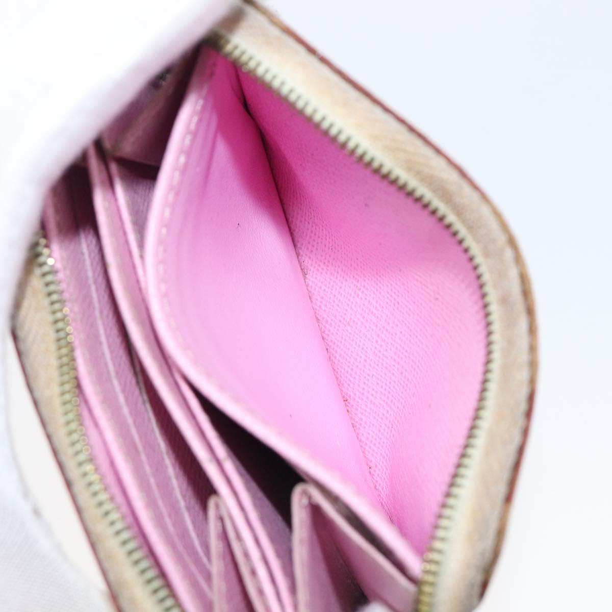LOUIS VUITTON Monogram Multicolor Zippy Coin Purse White M93741 LV Auth 201382