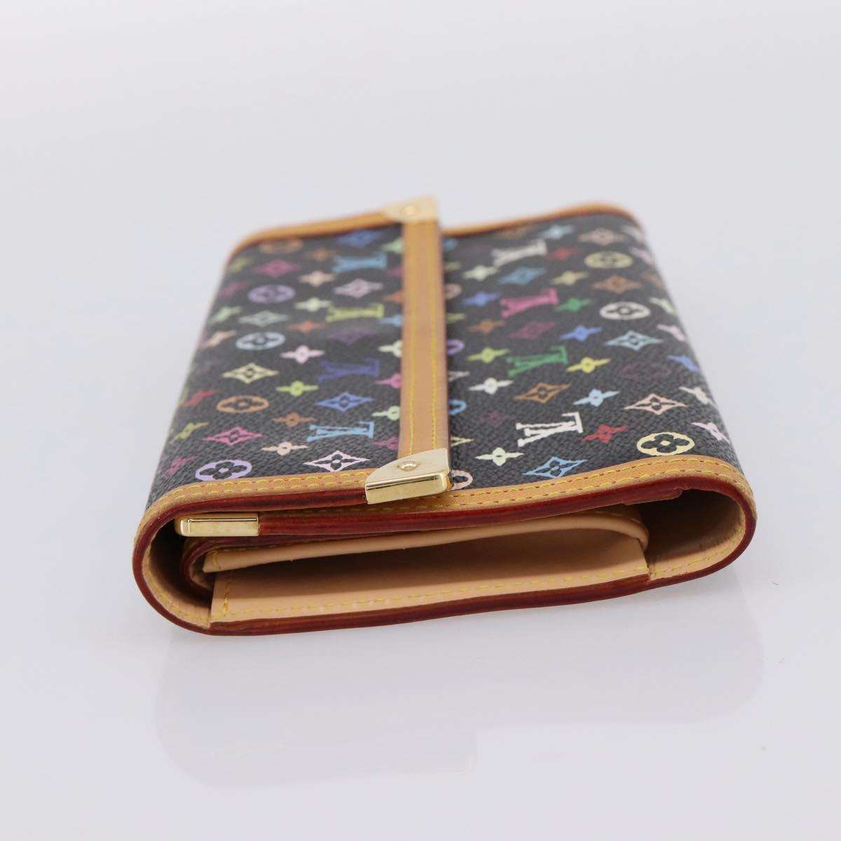 LOUIS VUITTON Monogram Multicolor Porte Tresor Wallet M92658 LV Auth 201383V