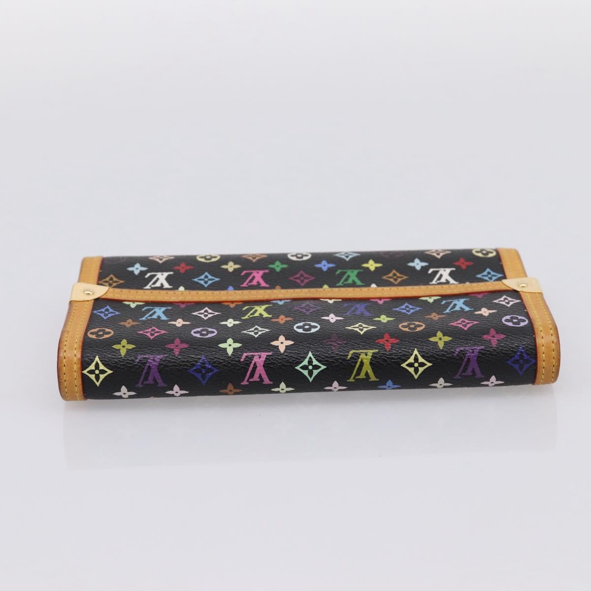 LOUIS VUITTON Monogram Multicolor Porte Tresor Wallet M92658 LV Auth 201383V