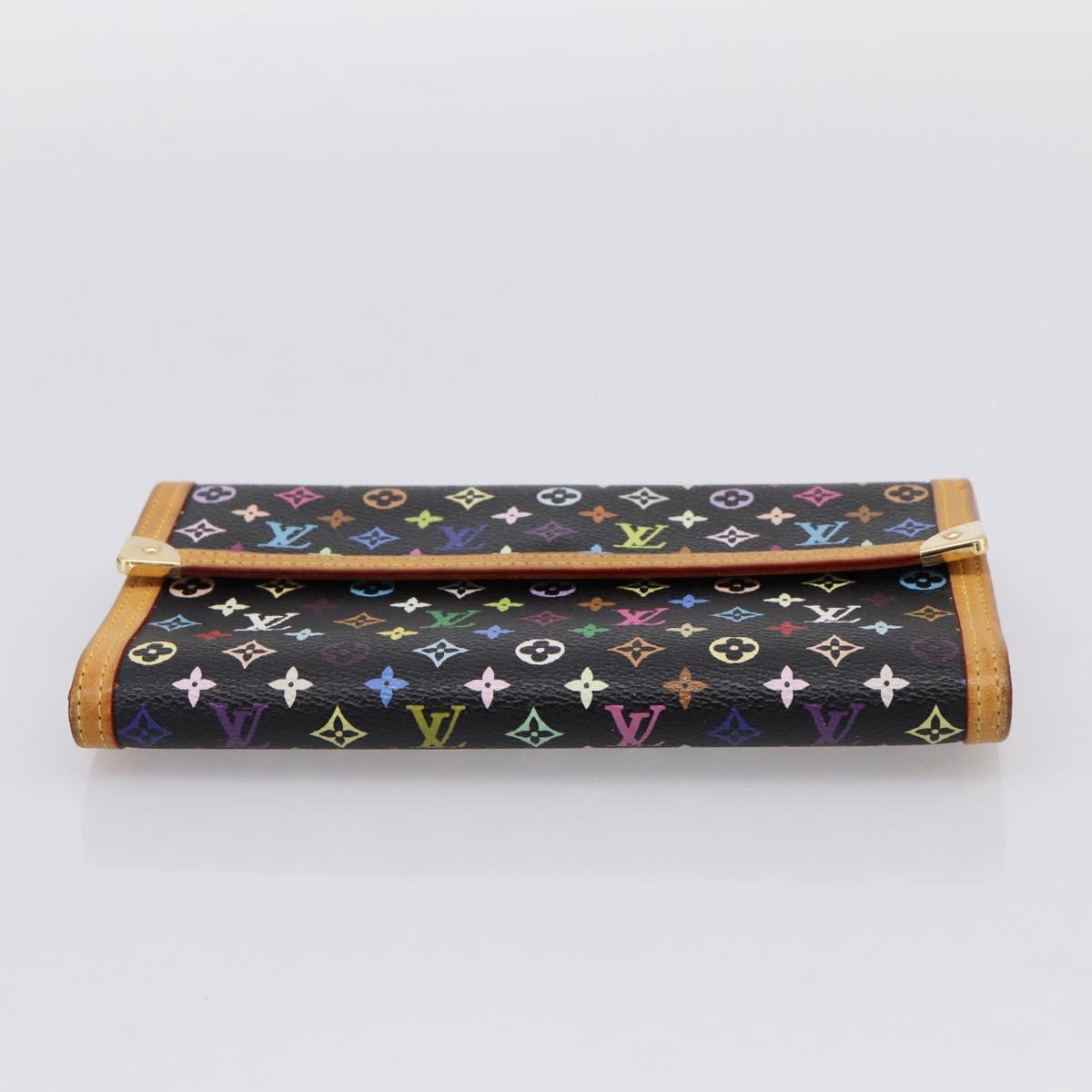 LOUIS VUITTON Monogram Multicolor Porte Tresor Wallet M92658 LV Auth 201383V