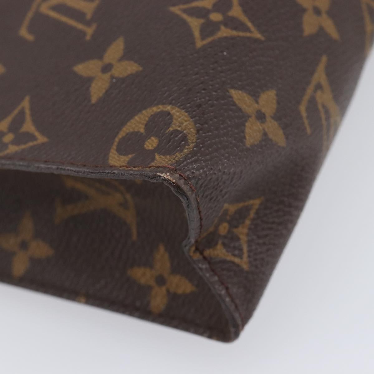 LOUIS VUITTON Monogram Poche Toilette 26 Pouch M47542 LV Auth 201386