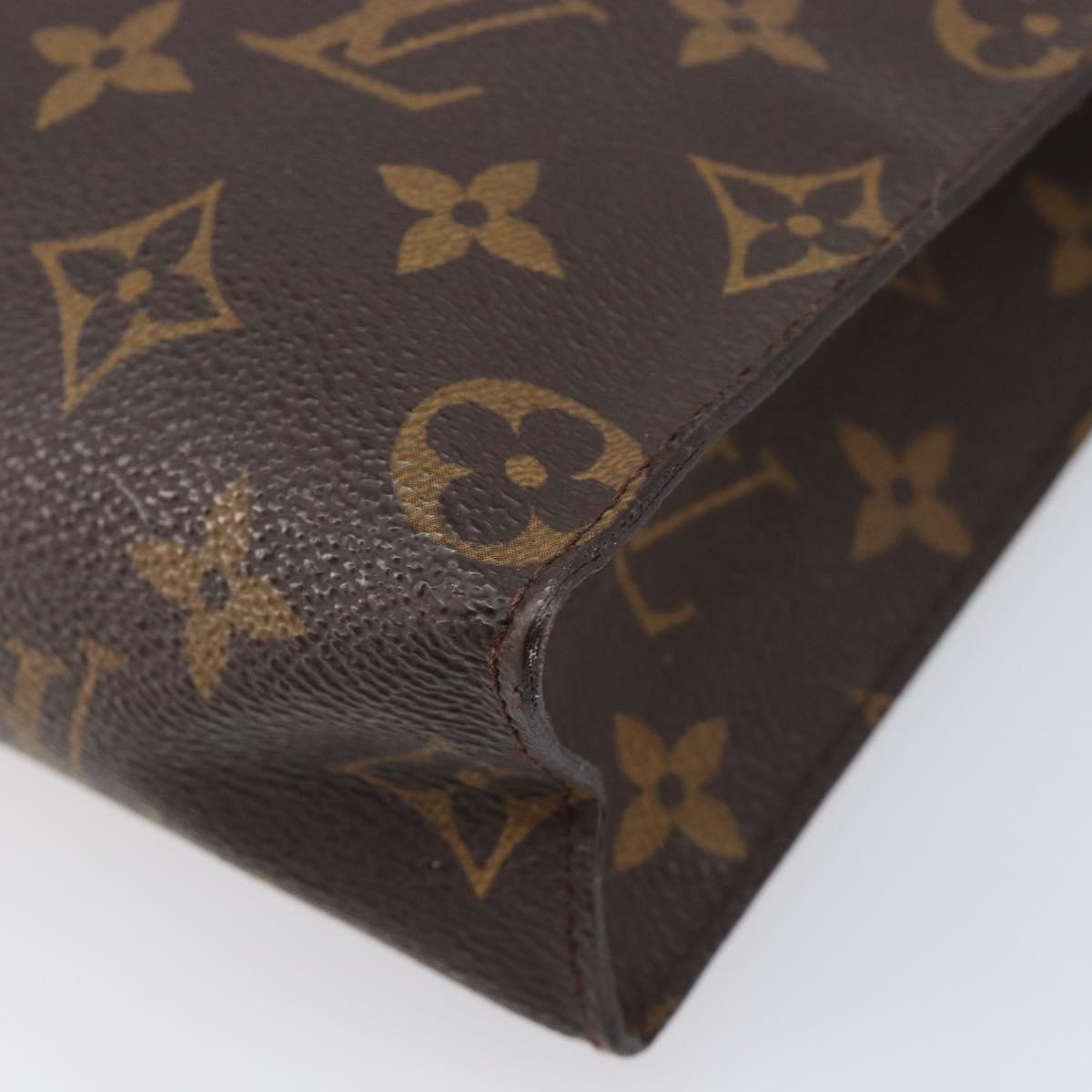 LOUIS VUITTON Monogram Poche Toilette 26 Pouch M47542 LV Auth 201386