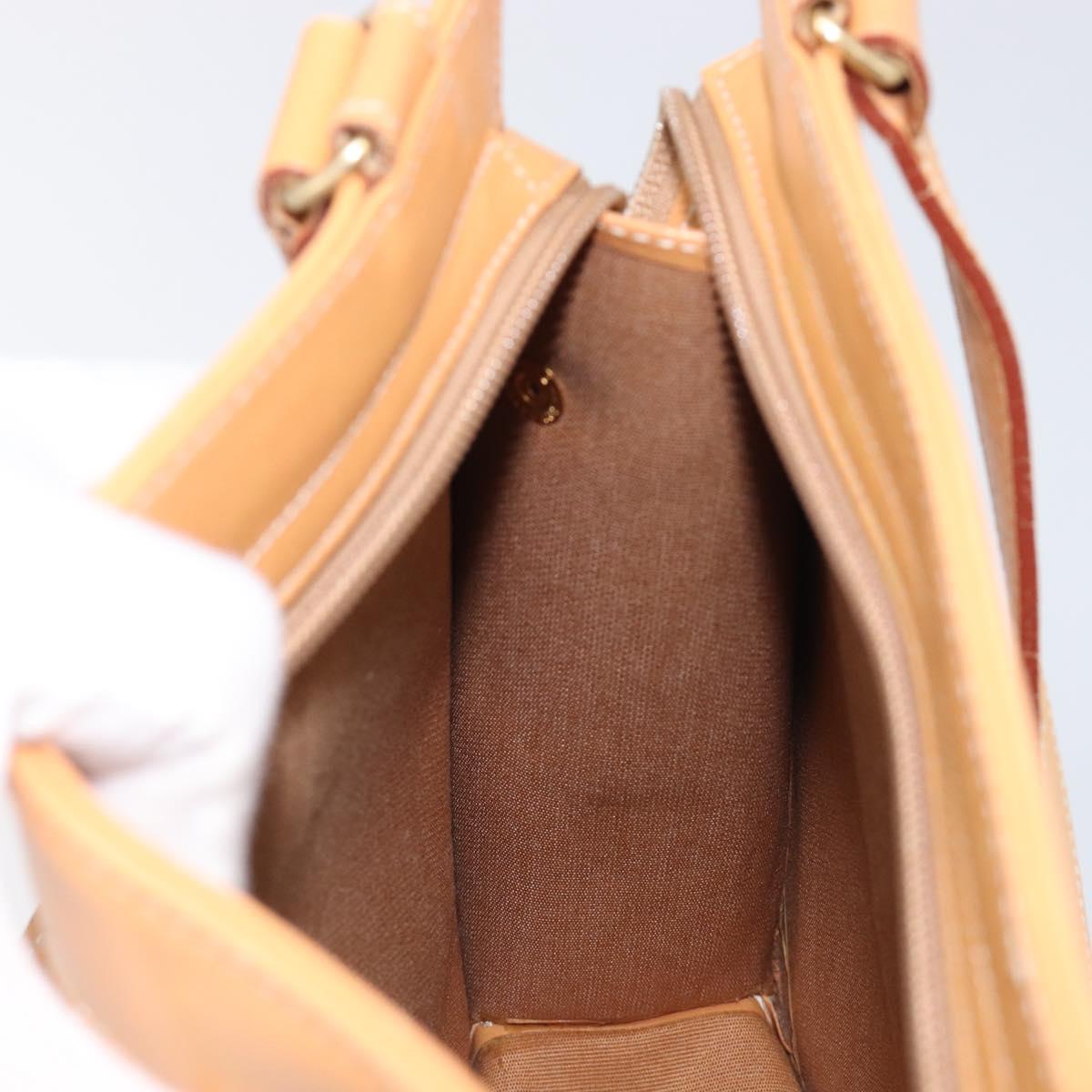 Burberrys Nova Check Shoulder Bag Leather Beige Gold Auth 201388