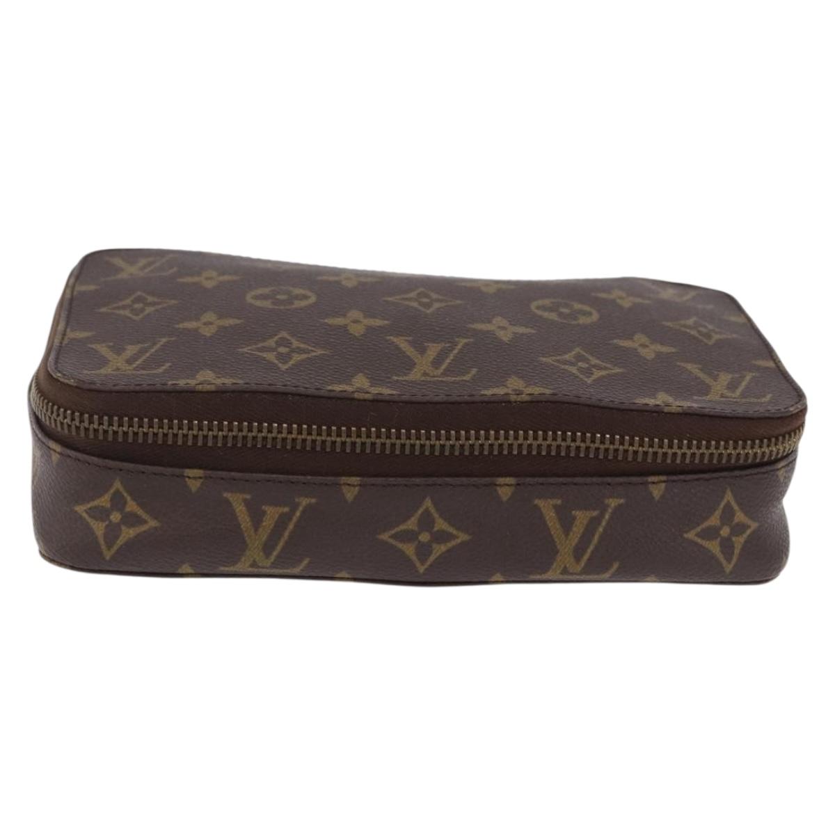 LOUIS VUITTON Monogram Pochette Monte Carlo Jewelry Box M47350 LV Auth 201397A