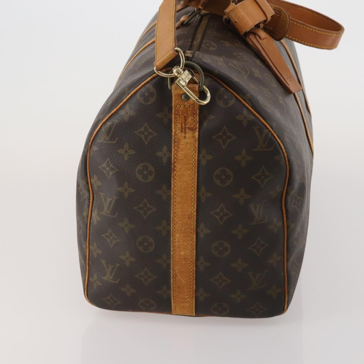 LOUIS VUITTON Monogram Keepall Bandouliere 50 Boston Bag M41416 LV Auth 201401