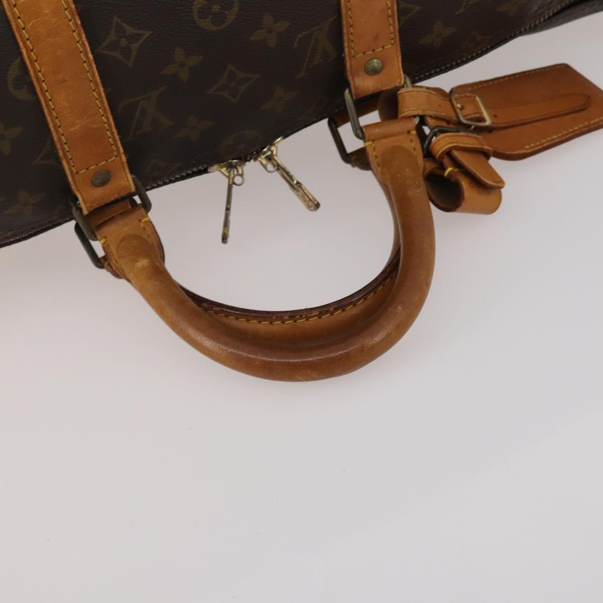 LOUIS VUITTON Monogram Keepall Bandouliere 50 Boston Bag M41416 LV Auth 201401