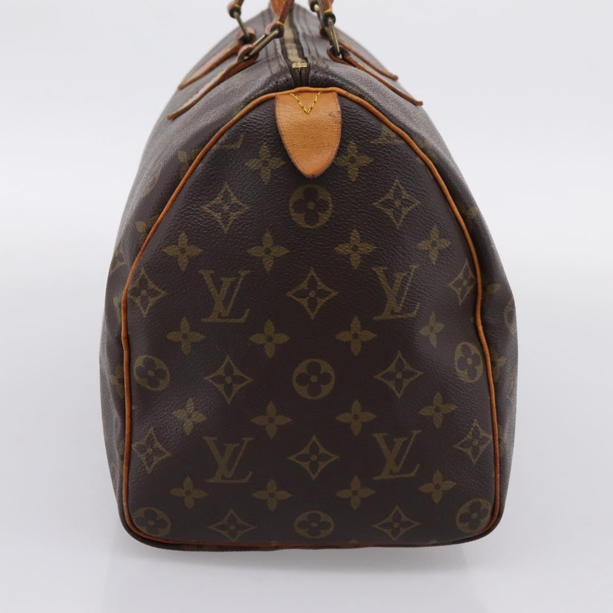LOUIS VUITTON Monogram Speedy 35 Hand Bag M41524 LV Auth 201407A