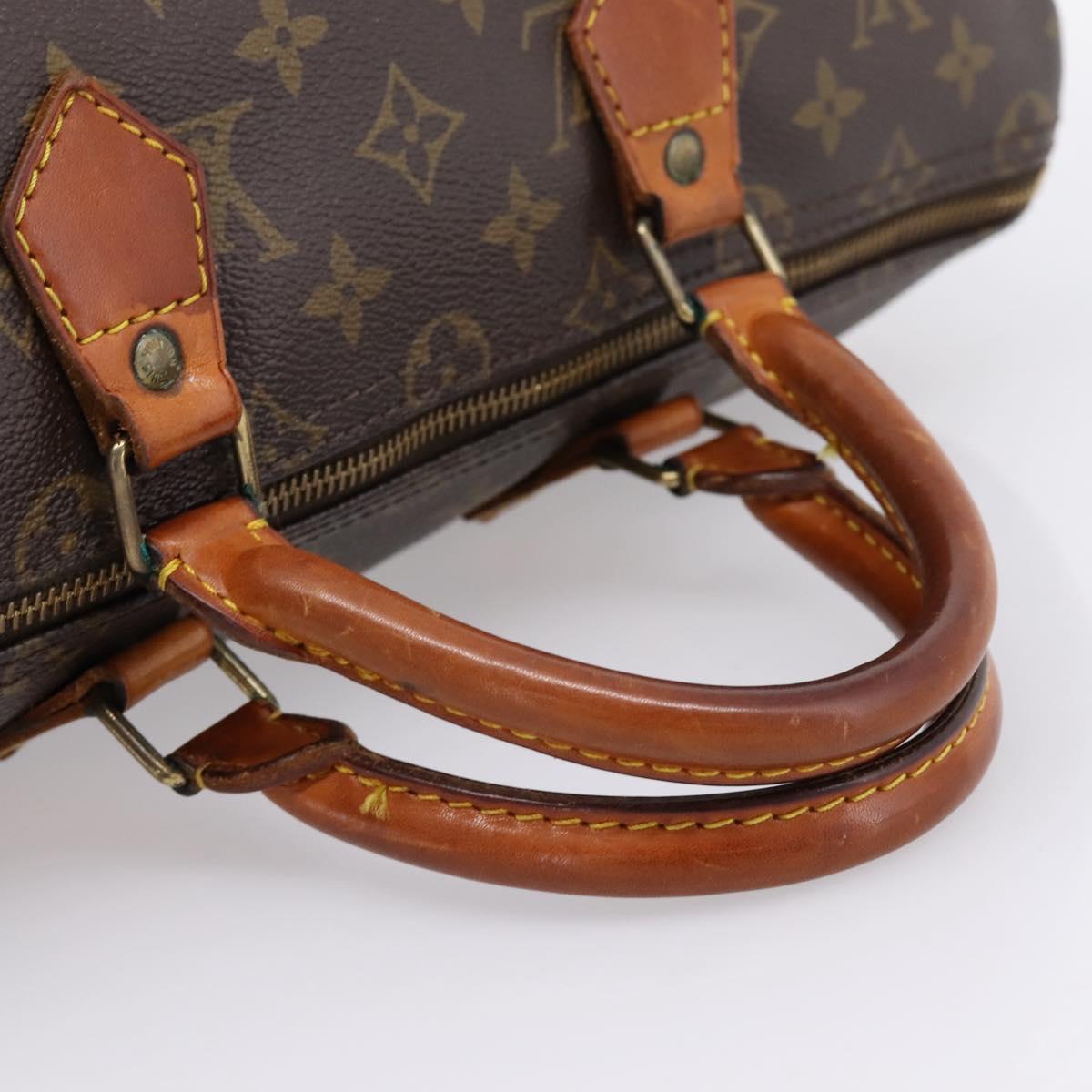 LOUIS VUITTON Monogram Speedy 35 Hand Bag M41524 LV Auth 201407A