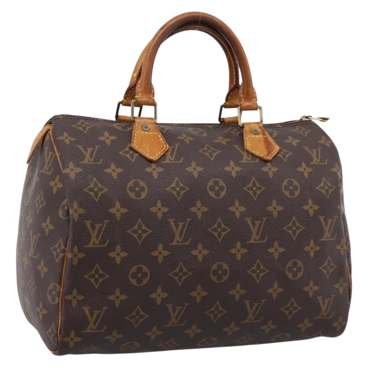 LOUIS VUITTON Monogram Speedy 30 Hand Bag M41526 LV Auth 201410