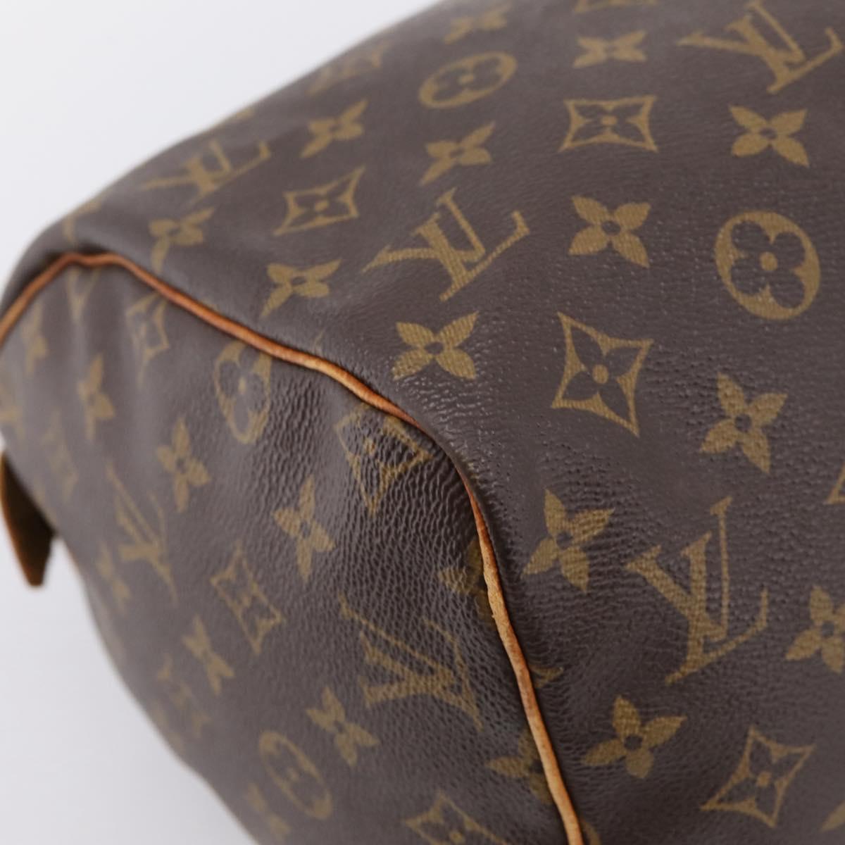 LOUIS VUITTON Monogram Speedy 30 Hand Bag M41526 LV Auth 201410