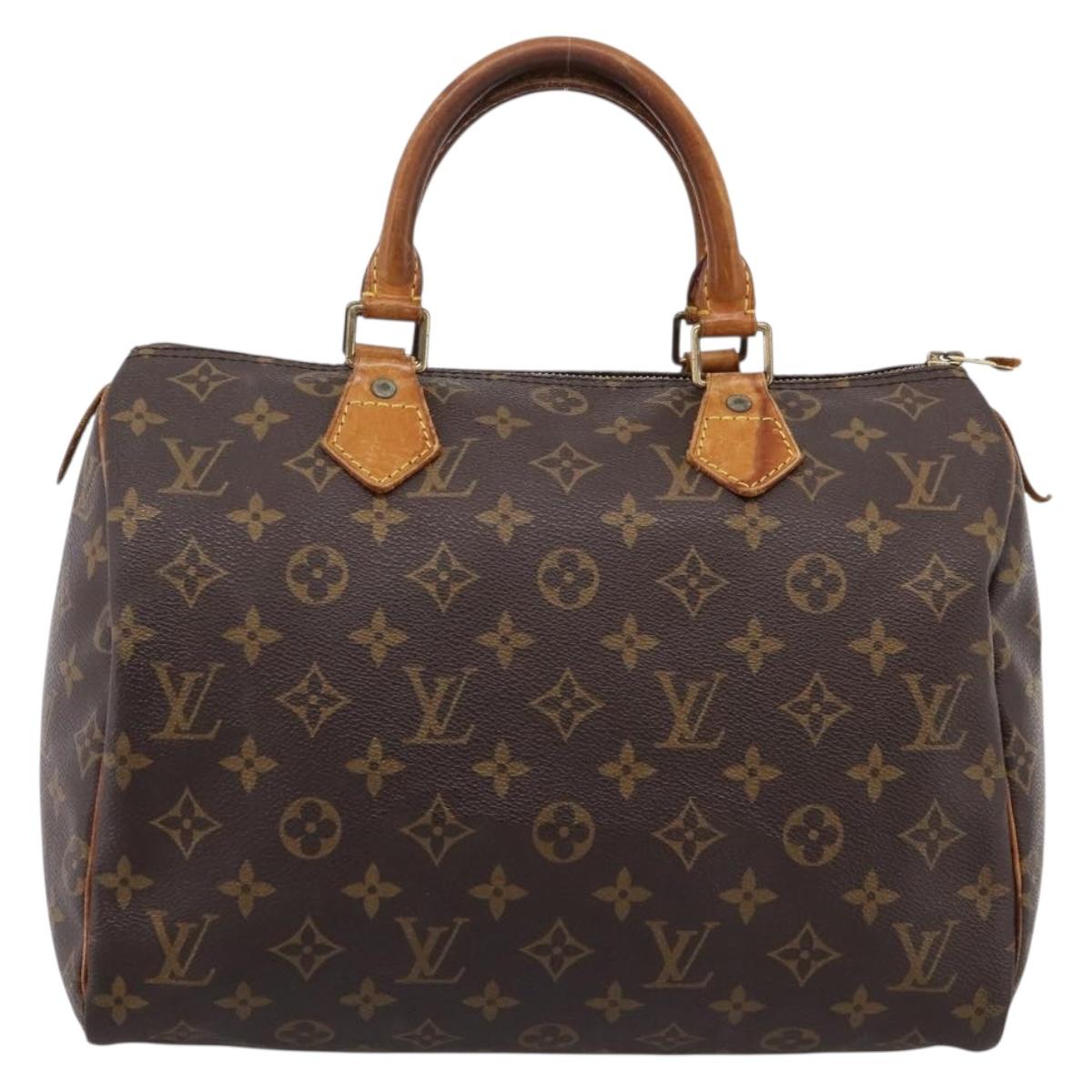 LOUIS VUITTON Monogram Speedy 30 Hand Bag M41526 LV Auth 201410