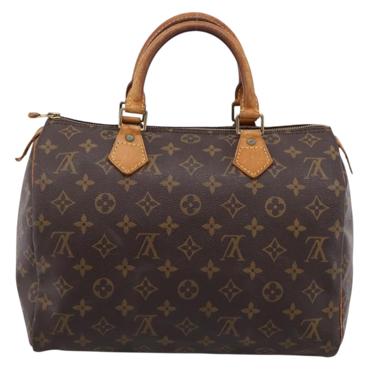 LOUIS VUITTON Monogram Speedy 30 Hand Bag M41526 LV Auth 201410