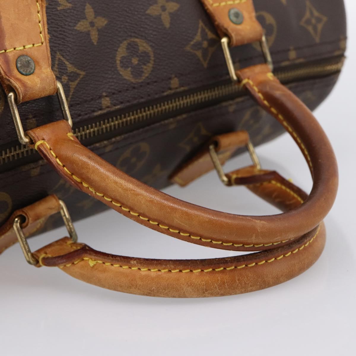 LOUIS VUITTON Monogram Speedy 30 Hand Bag M41526 LV Auth 201410