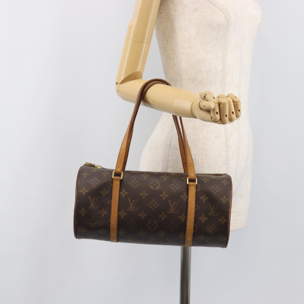 LOUIS VUITTON Monogram Papillon 30 Hand Bag M51385 LV Auth 201413