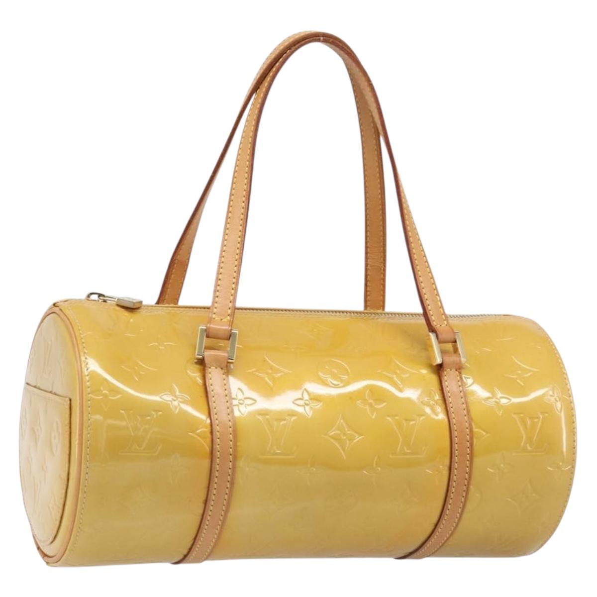LOUIS VUITTON Monogram Vernis Bedford Hand Bag Beige M91006 LV Auth 201414