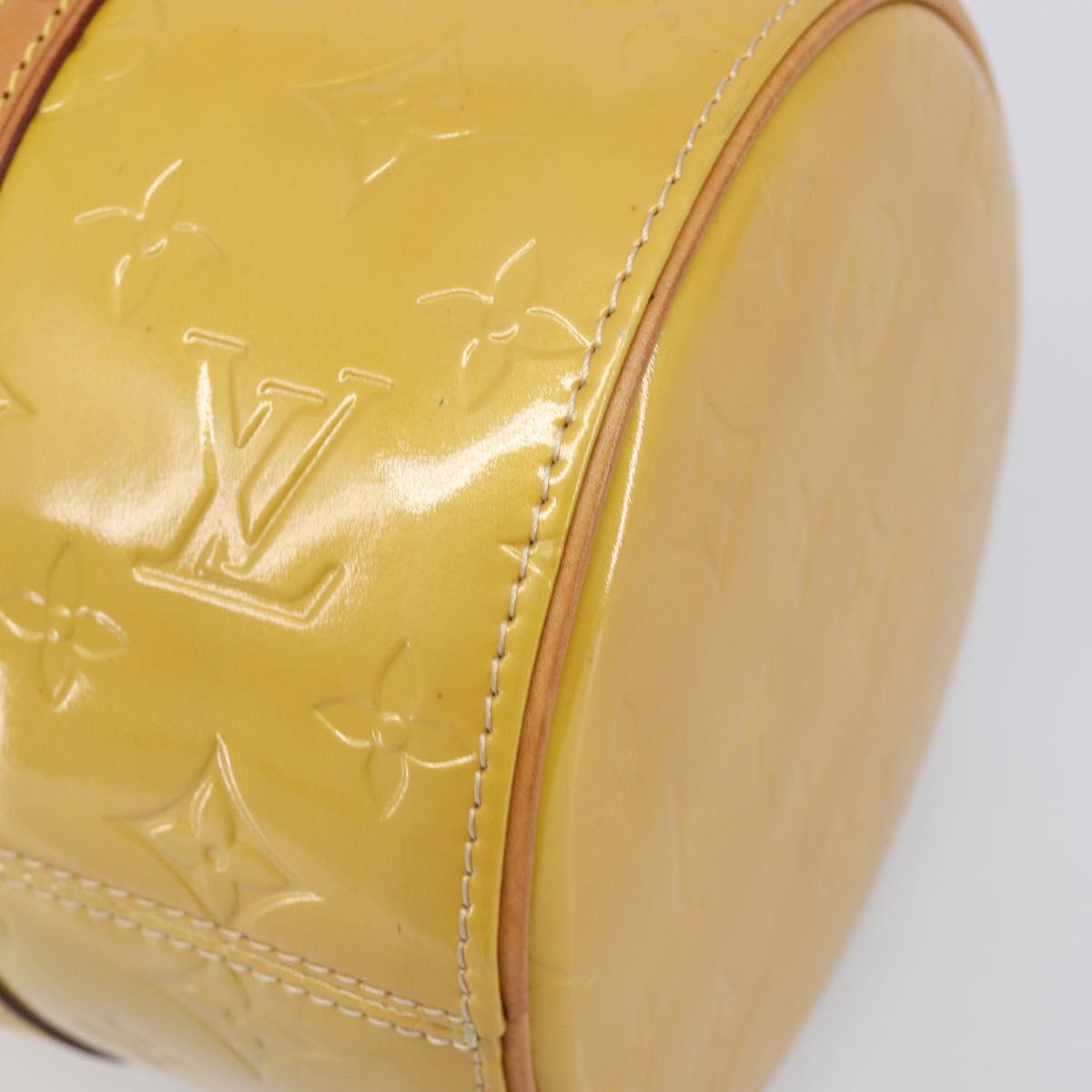 LOUIS VUITTON Monogram Vernis Bedford Hand Bag Beige M91006 LV Auth 201414