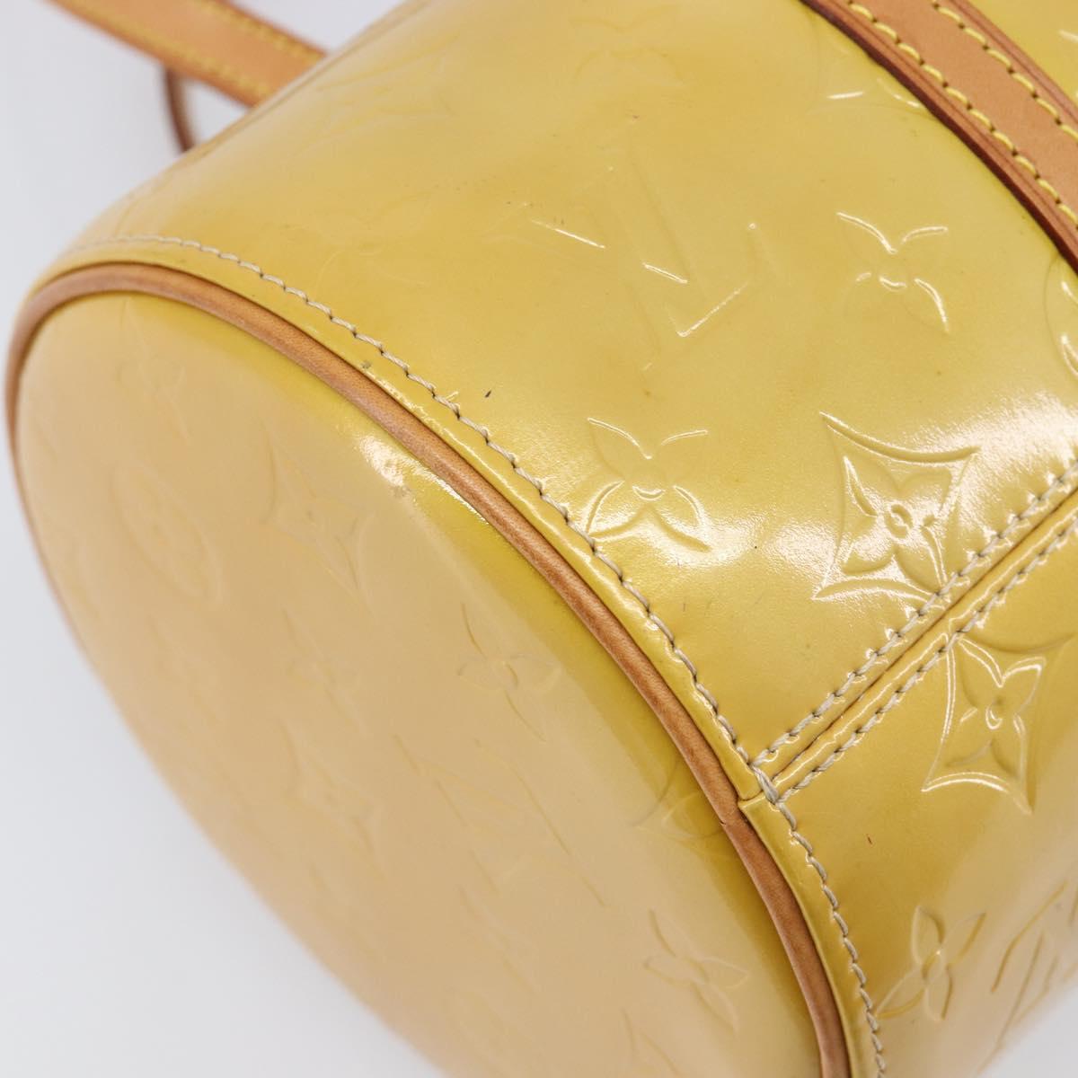 LOUIS VUITTON Monogram Vernis Bedford Hand Bag Beige M91006 LV Auth 201414