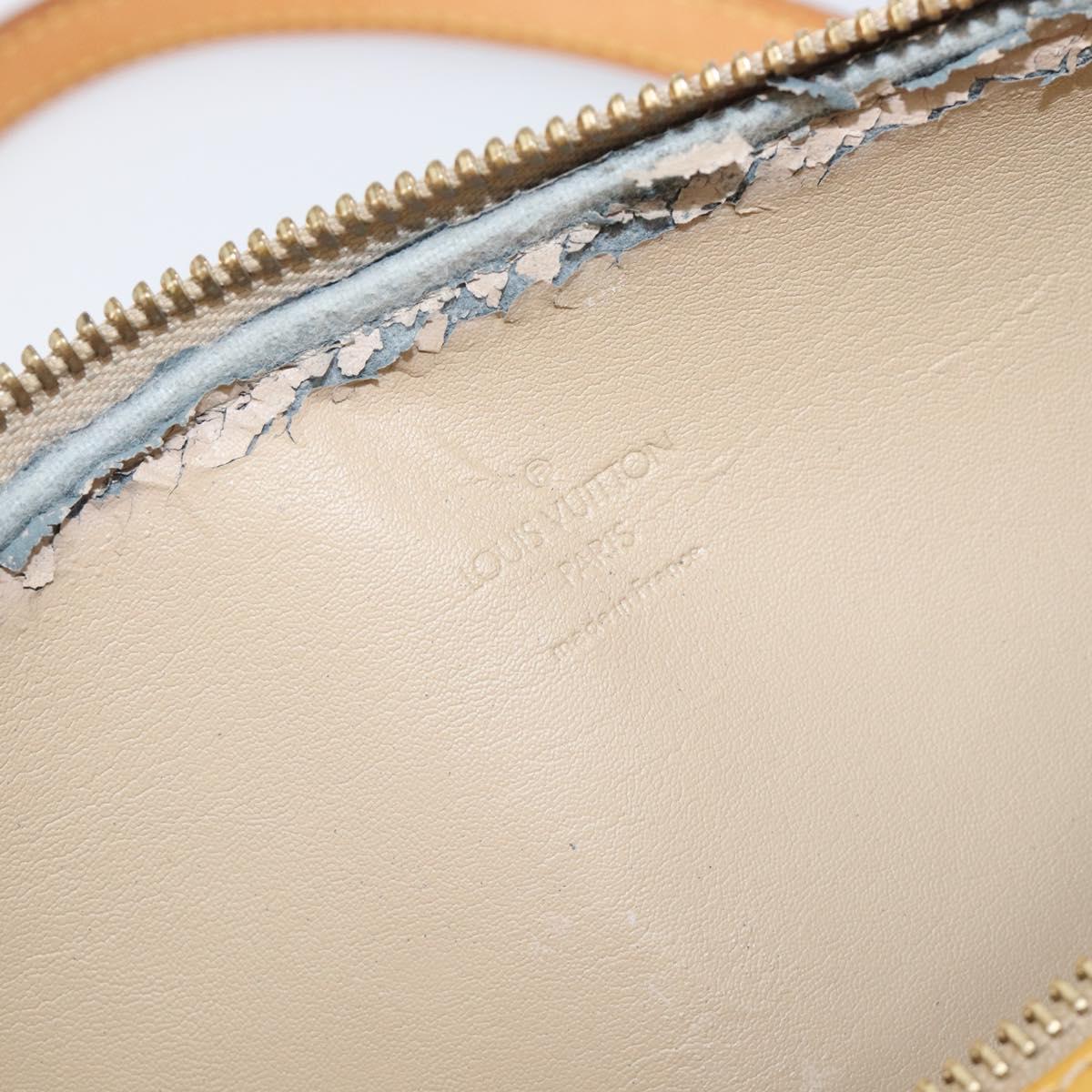 LOUIS VUITTON Monogram Vernis Bedford Hand Bag Beige M91006 LV Auth 201414