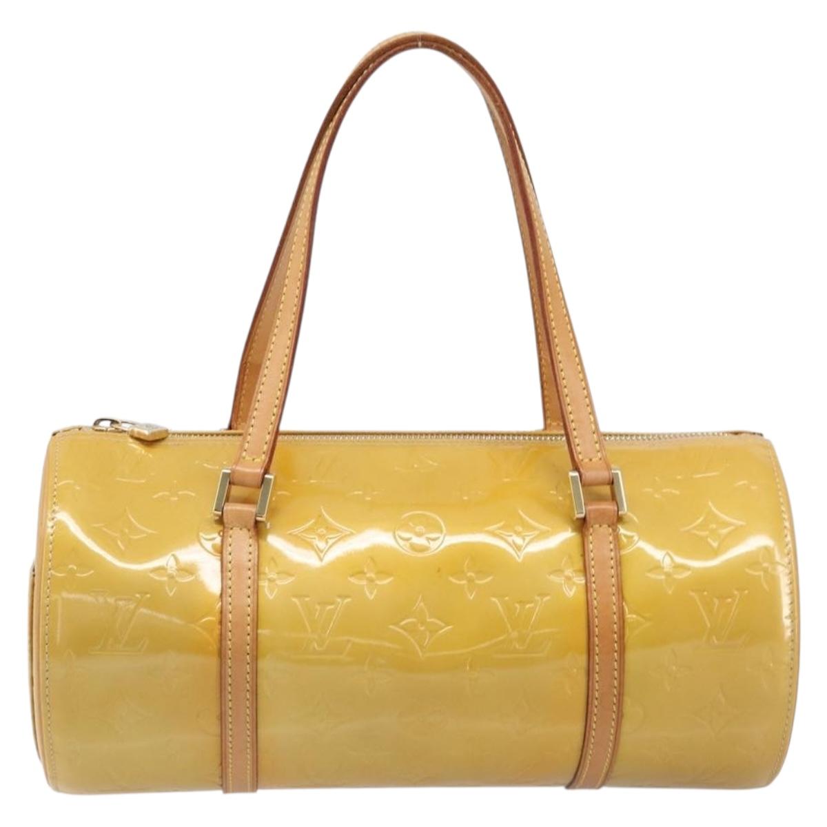 LOUIS VUITTON Monogram Vernis Bedford Hand Bag Beige M91006 LV Auth 201414