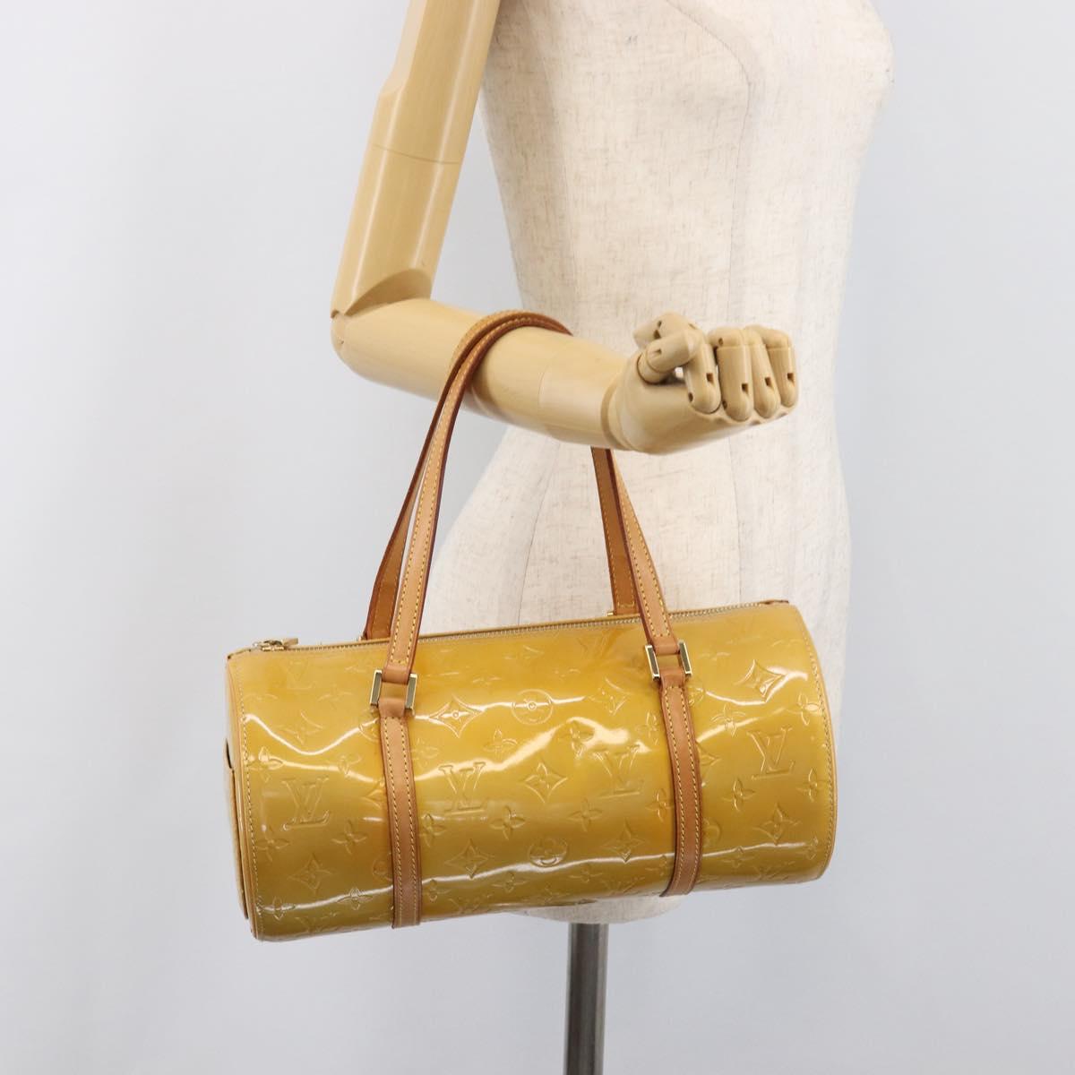 LOUIS VUITTON Monogram Vernis Bedford Hand Bag Beige M91006 LV Auth 201414
