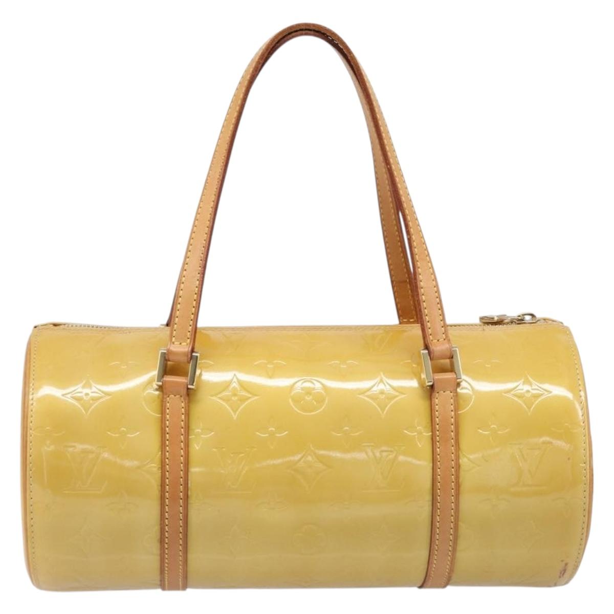 LOUIS VUITTON Monogram Vernis Bedford Hand Bag Beige M91006 LV Auth 201414