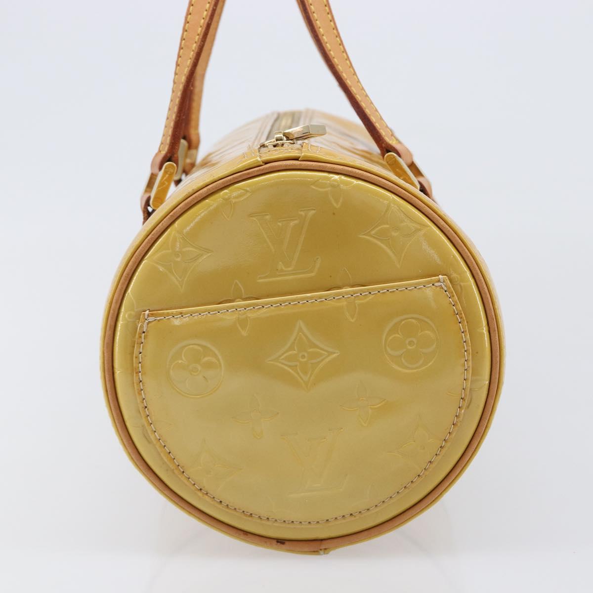 LOUIS VUITTON Monogram Vernis Bedford Hand Bag Beige M91006 LV Auth 201414