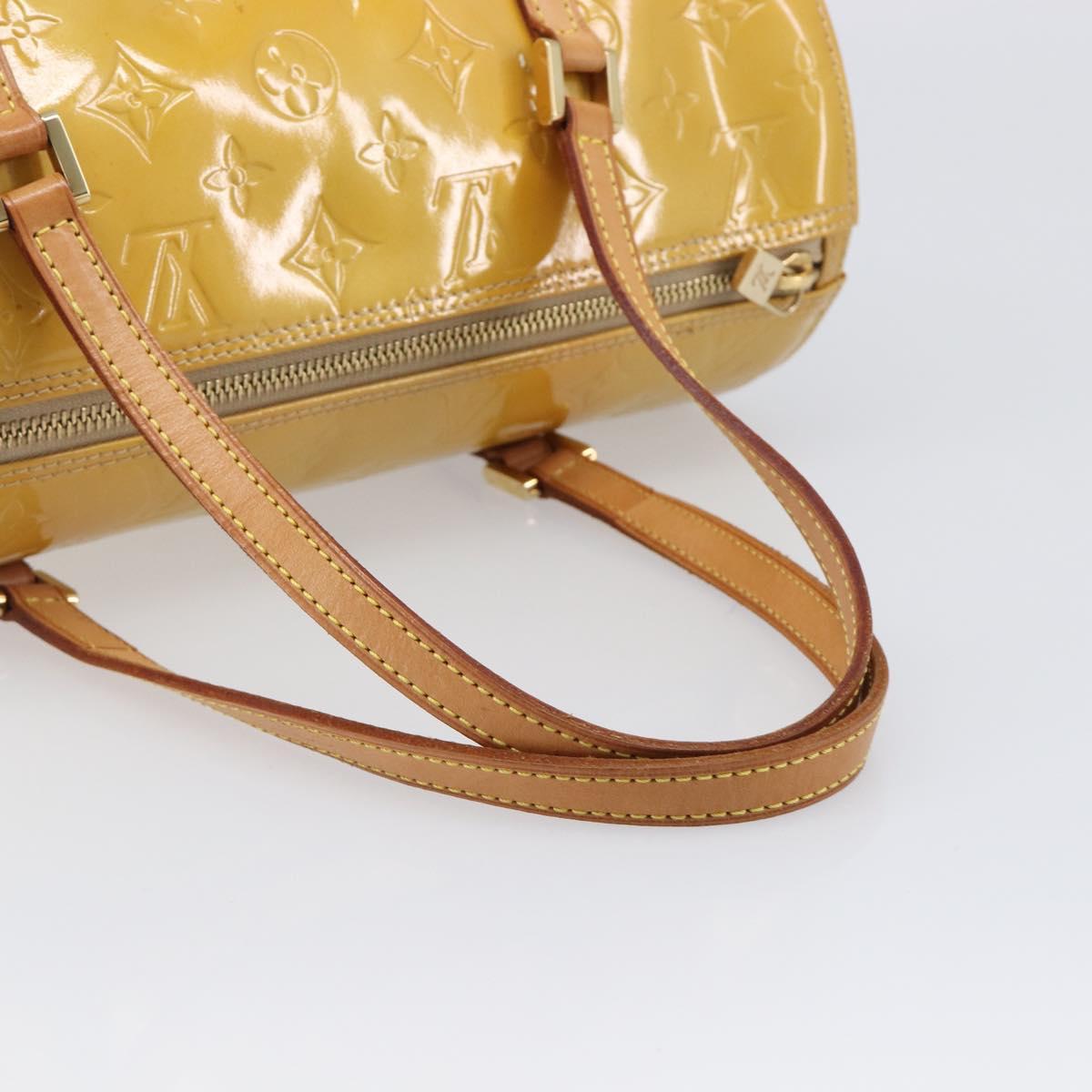 LOUIS VUITTON Monogram Vernis Bedford Hand Bag Beige M91006 LV Auth 201414