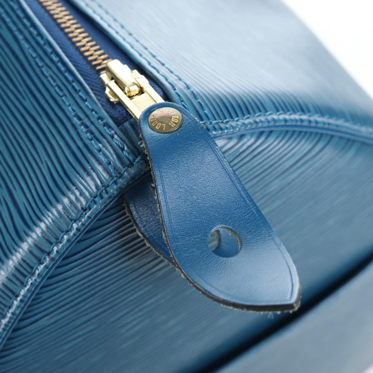 LOUIS VUITTON Epi Speedy 35 Hand Bag Toledo Blue M42995 LV Auth 201415V