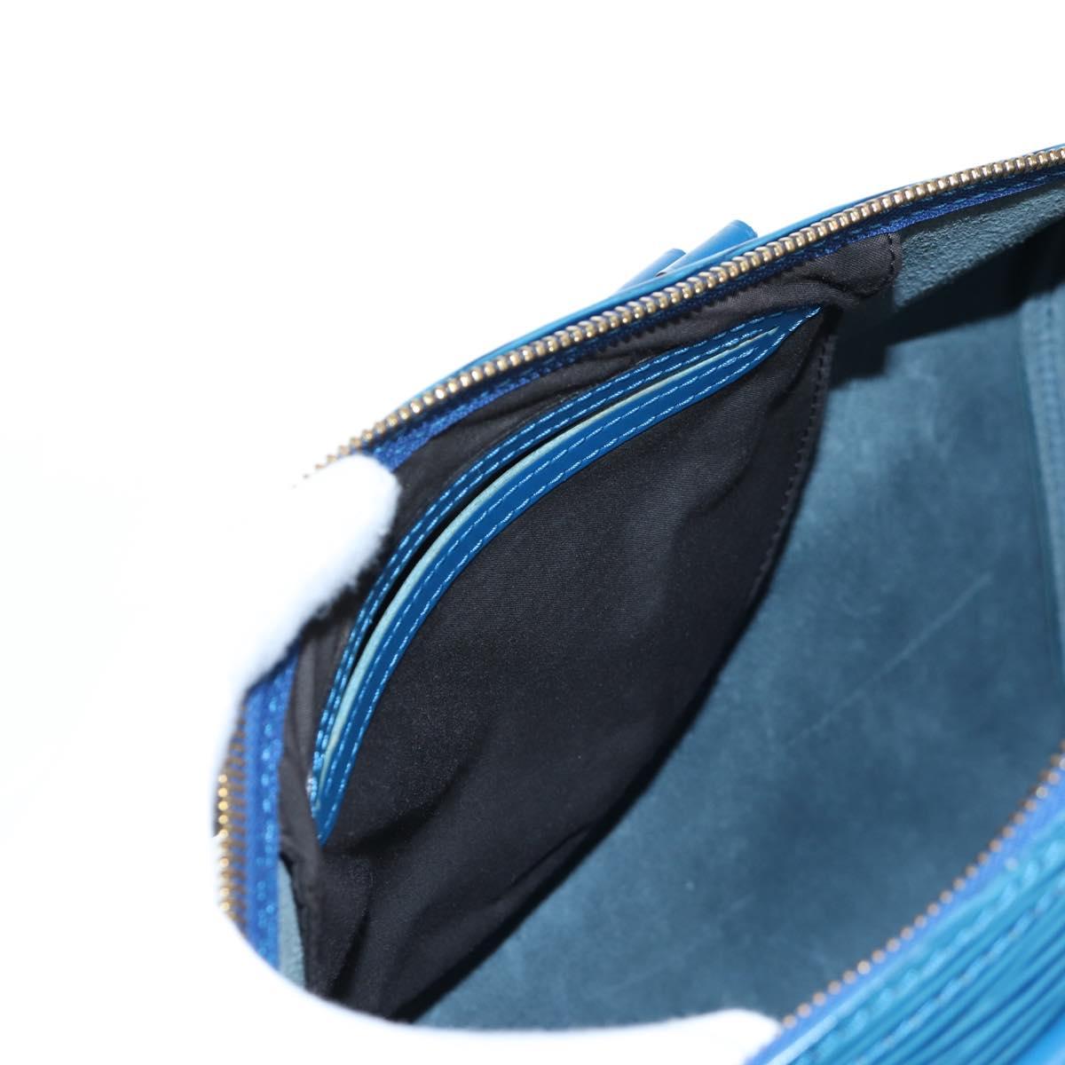 LOUIS VUITTON Epi Speedy 35 Hand Bag Toledo Blue M42995 LV Auth 201415V