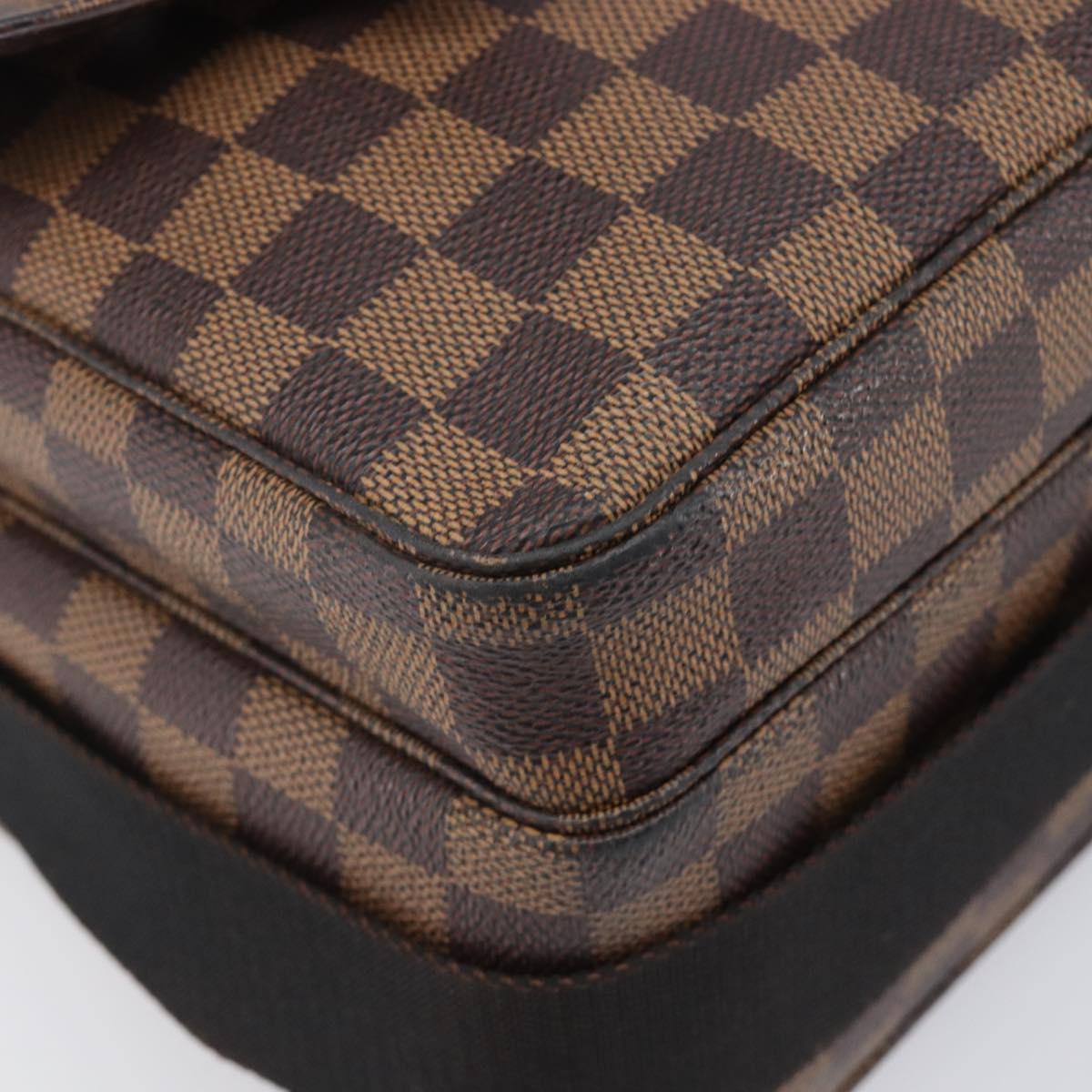LOUIS VUITTON Damier Ebene Broadway Shoulder Bag N42270 LV Auth 201417