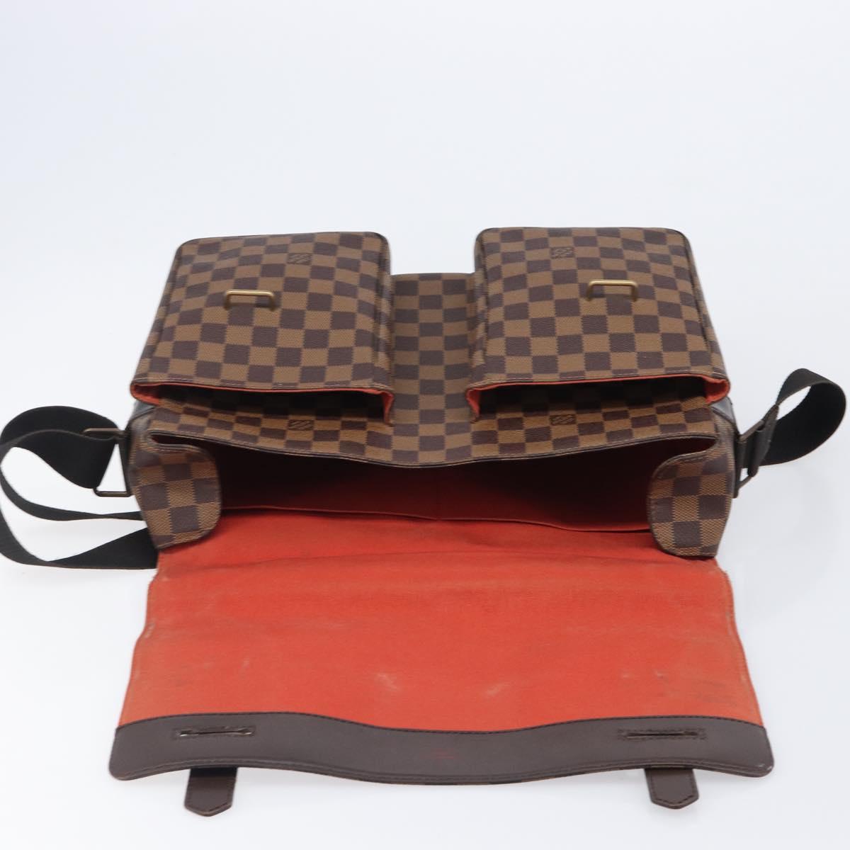 LOUIS VUITTON Damier Ebene Broadway Shoulder Bag N42270 LV Auth 201417