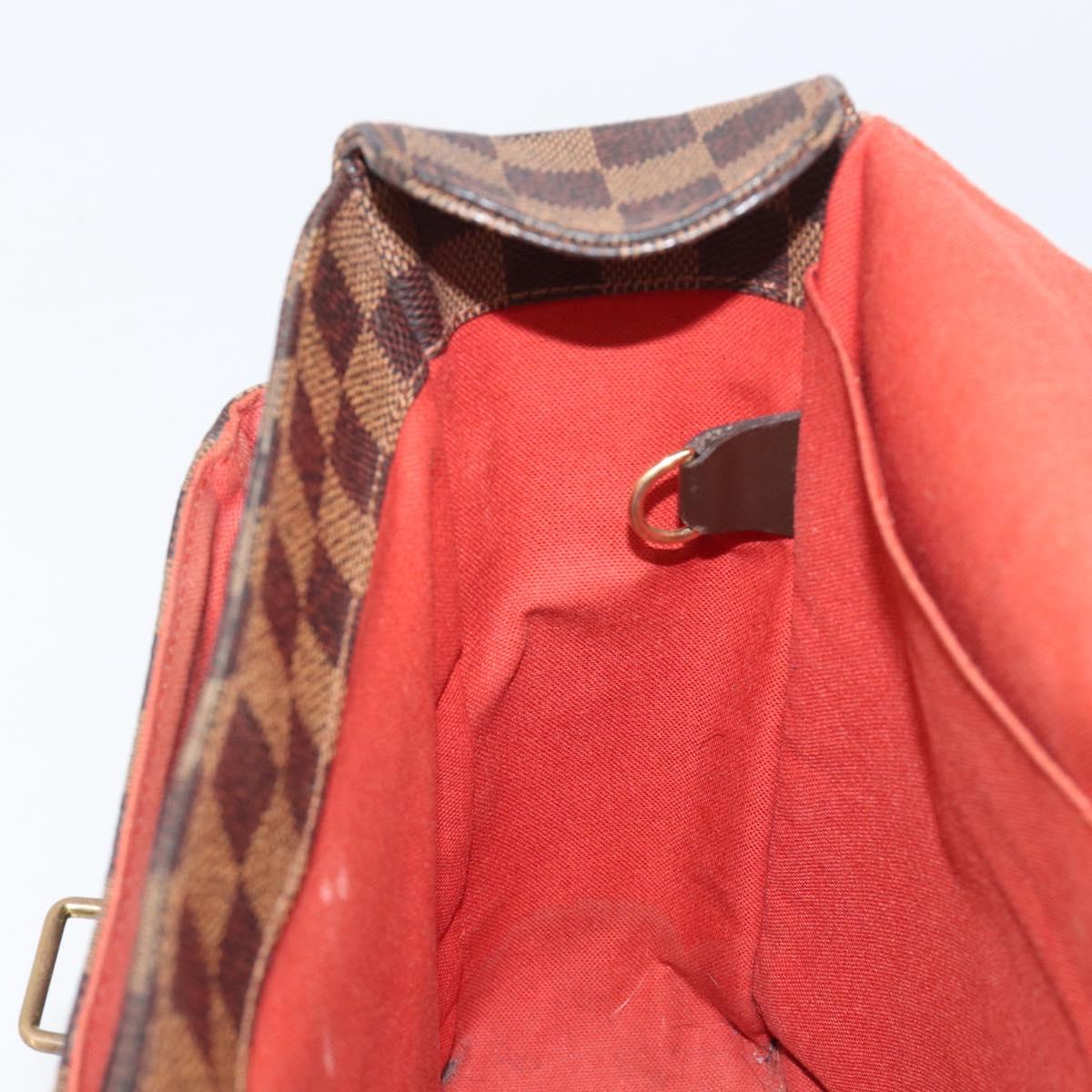 LOUIS VUITTON Damier Ebene Broadway Shoulder Bag N42270 LV Auth 201417