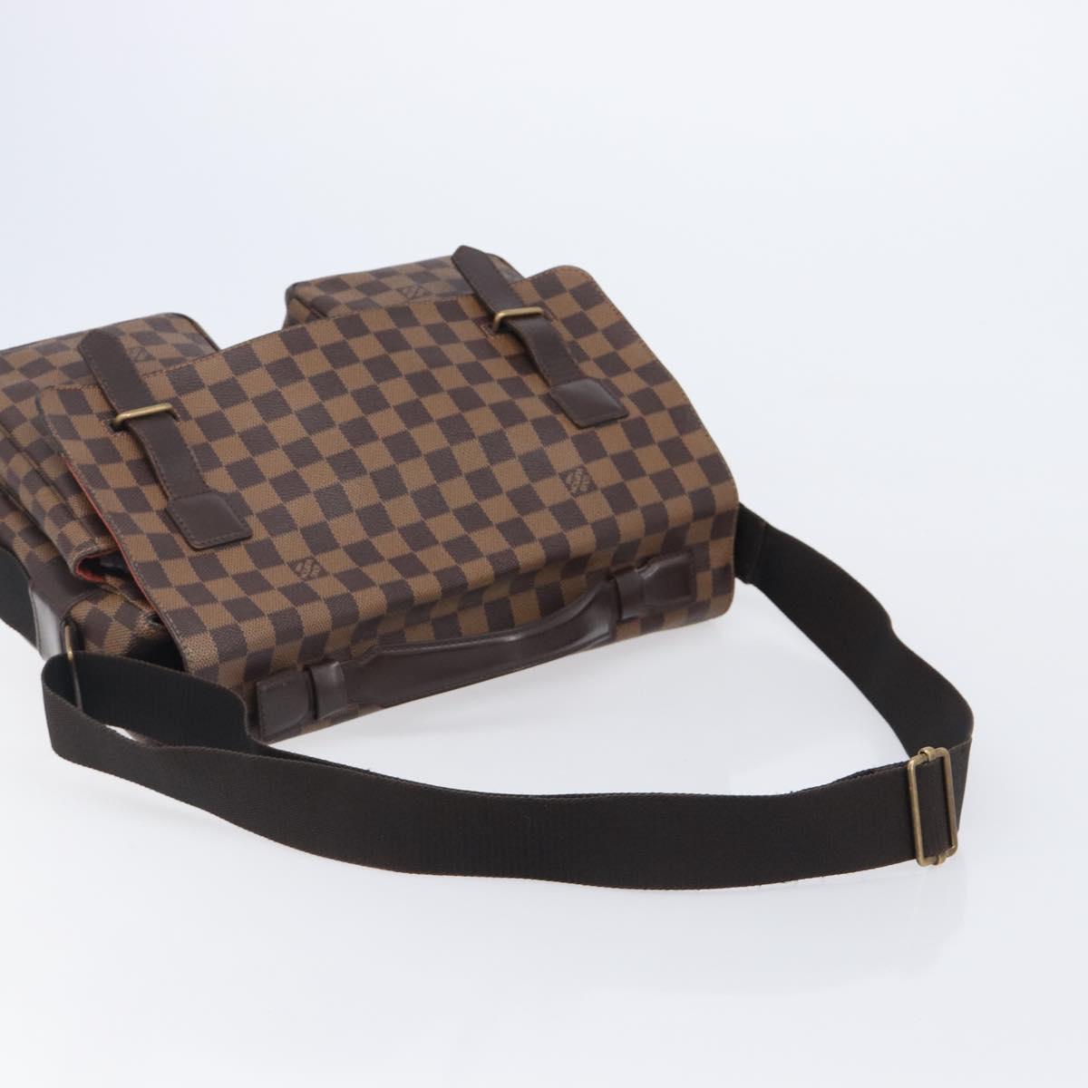 LOUIS VUITTON Damier Ebene Broadway Shoulder Bag N42270 LV Auth 201417
