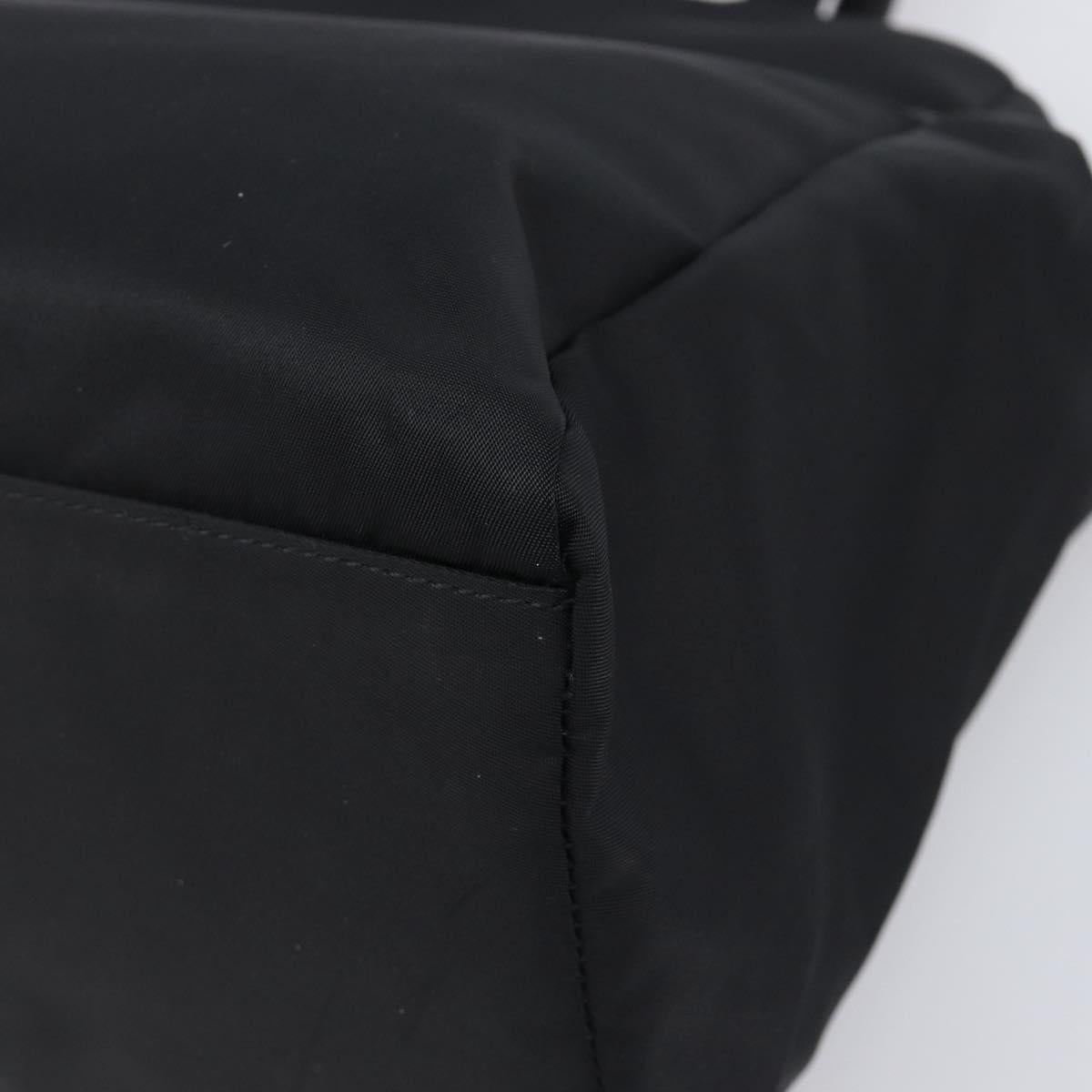 PRADA Hand Bag Nylon Black Auth 201421