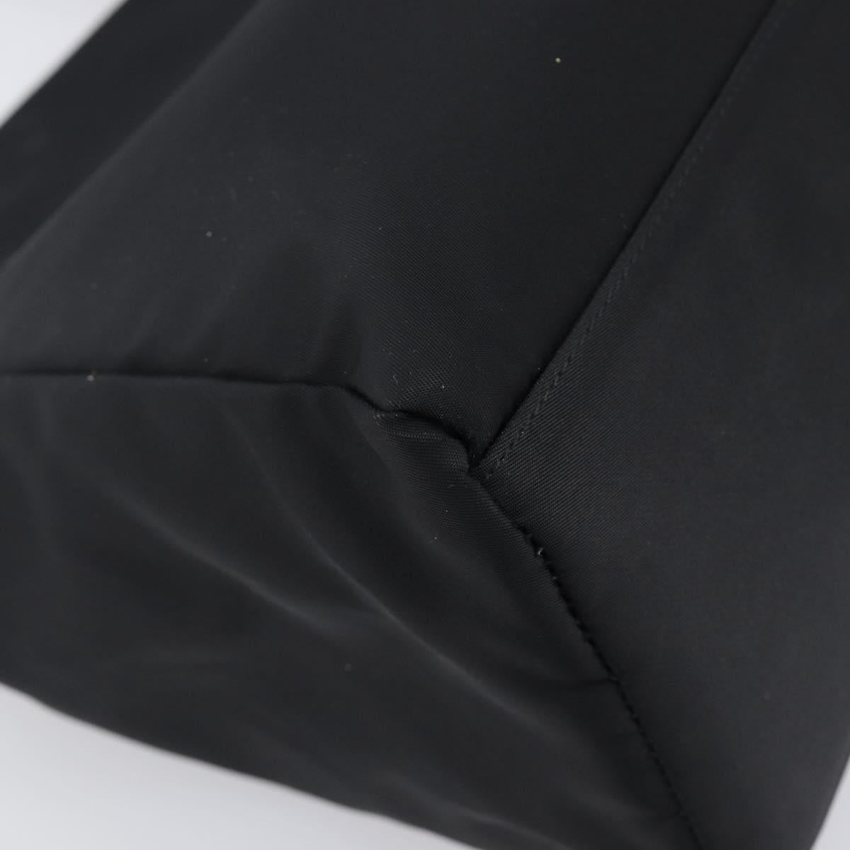 PRADA Hand Bag Nylon Black Auth 201421