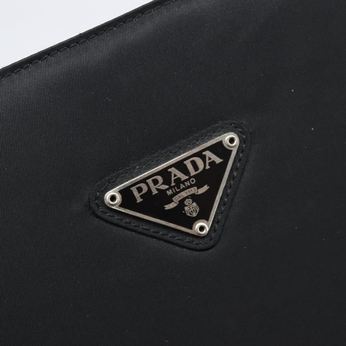 PRADA Hand Bag Nylon Black Auth 201421