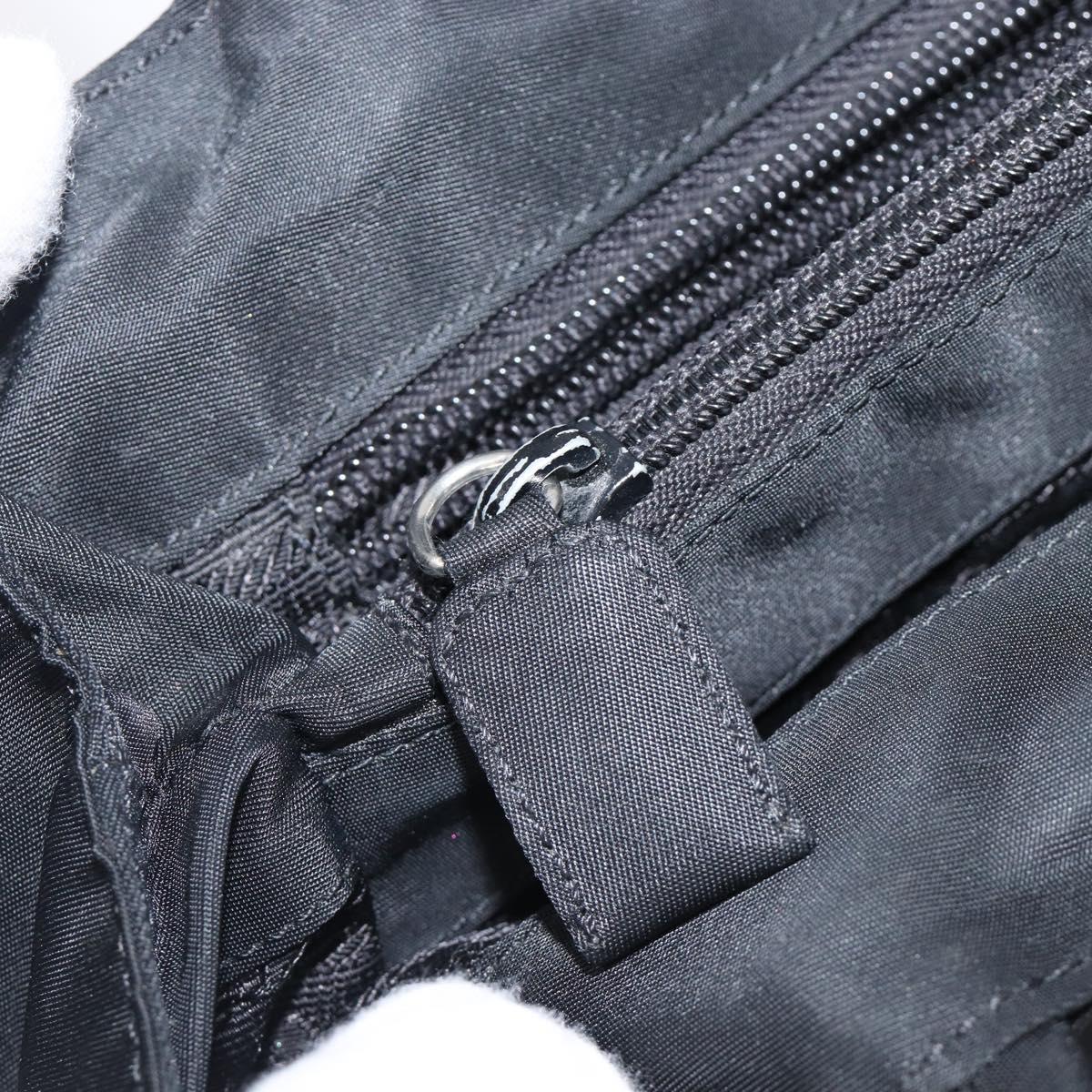 PRADA Hand Bag Nylon Black Auth 201421