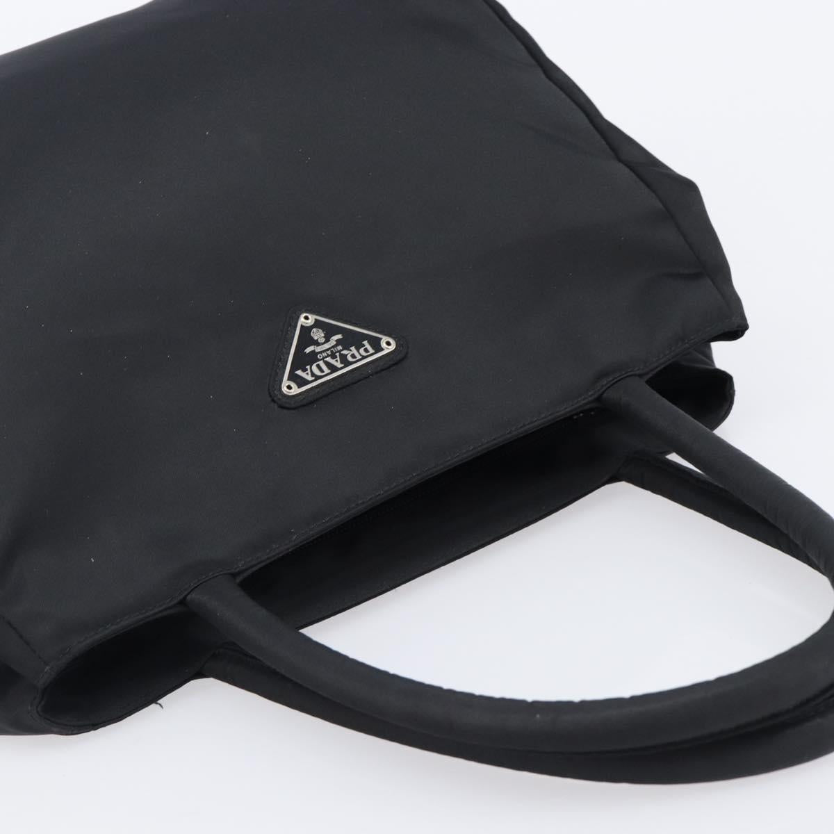 PRADA Hand Bag Nylon Black Auth 201421