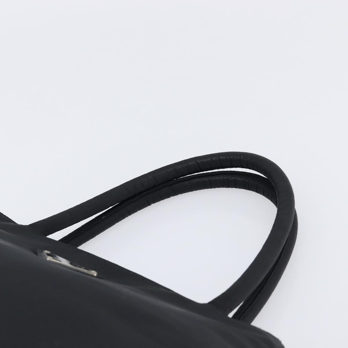 PRADA Hand Bag Nylon Black Auth 201421